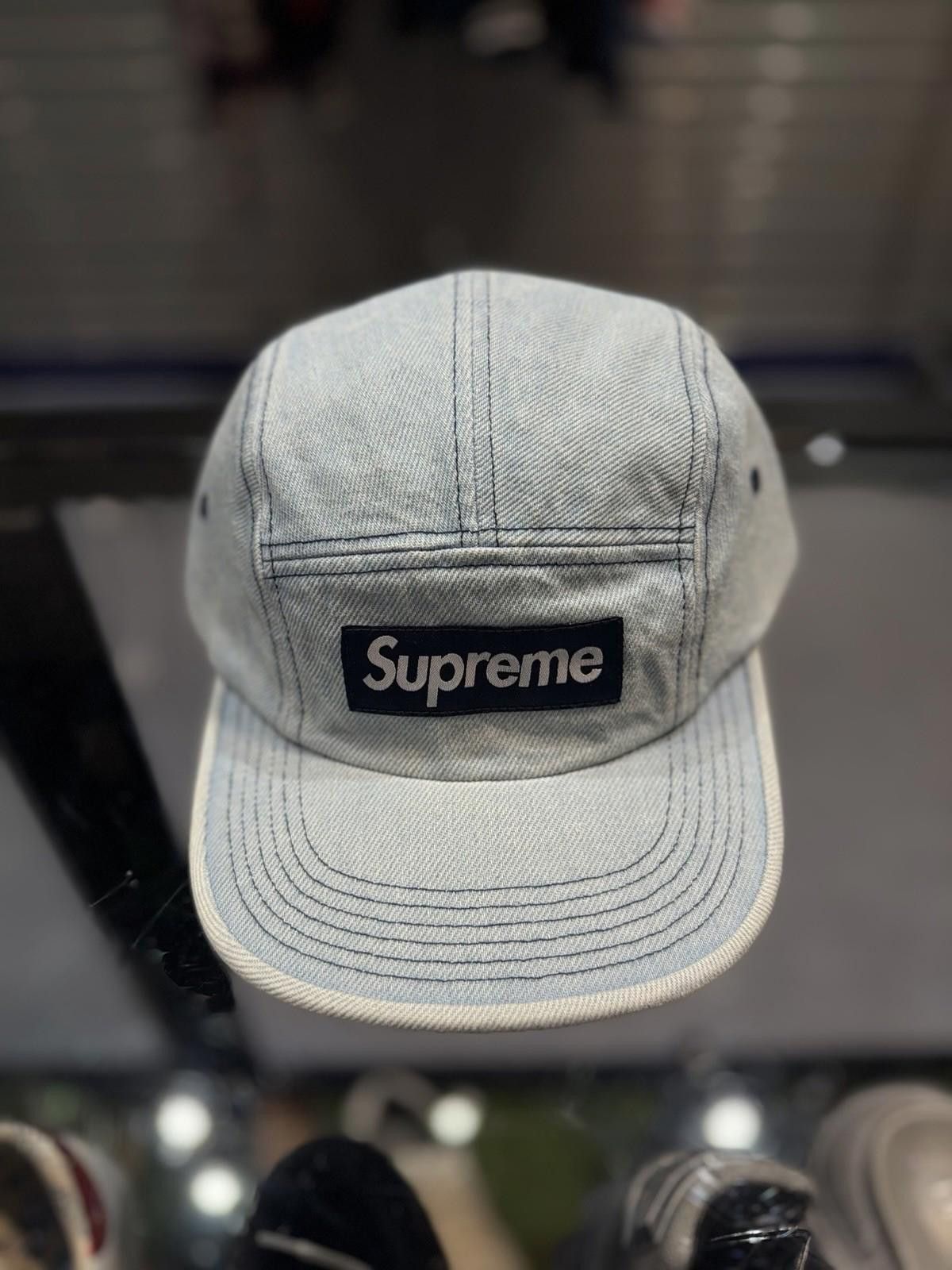 Supreme Supreme Washed Chino Twill Camp Cap (25FW) Denim NEW Size ONE SIZE - 2 Thumbnail