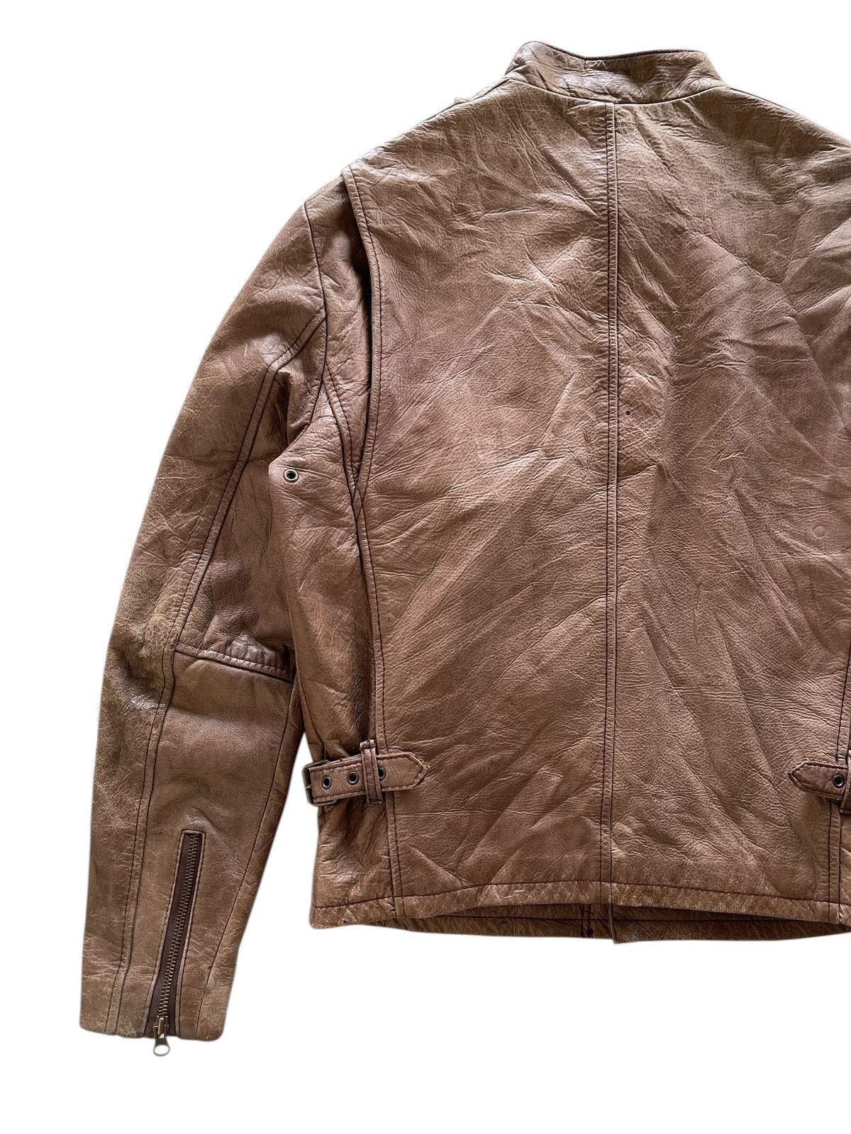 Schott Schott NYC Classic Cafe Racer Leather Jacket Size US M / EU 48-50 / 2 - 7 Thumbnail