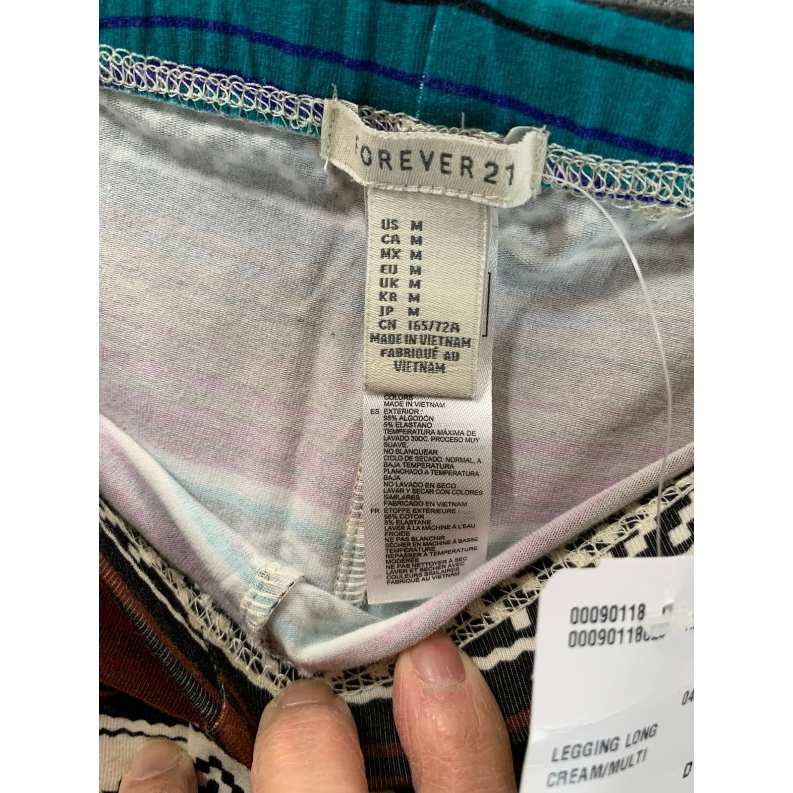 Forever 21 FOREVER 21 Leggings Women's Size Medium Multicolor Size 26" / US 2 / IT 38 - 3 Thumbnail