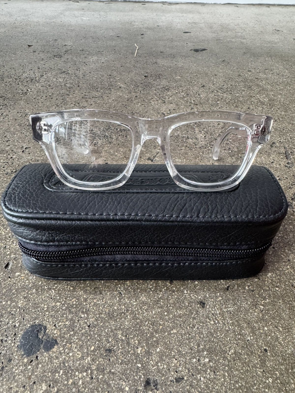 Chrome Hearts CHROME HEARTS 'DICK FITZENER' CRYSTAL GLASSES Size ONE SIZE - 1 Thumbnail