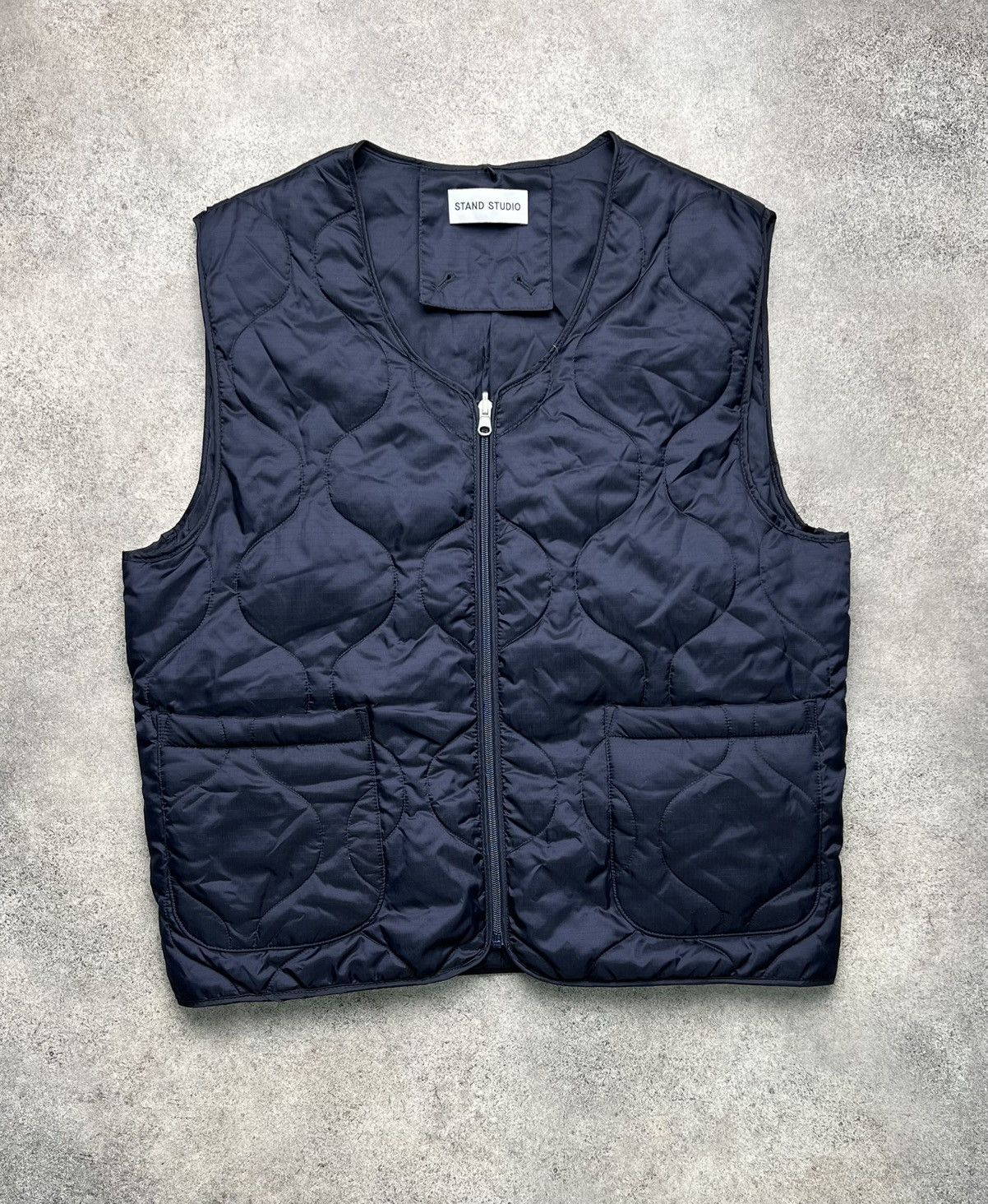 Studio Nicholson Stand Studio quilted zip vest Size US L / EU 52-54 / 3 - 1 Thumbnail