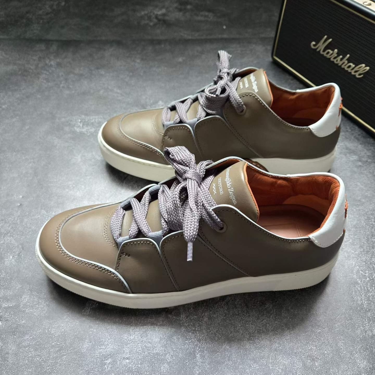 Ermenegildo Zegna ZEGNA XXX Brown White Sneakers Size US 8.5 / EU 41-42 - 1 Thumbnail