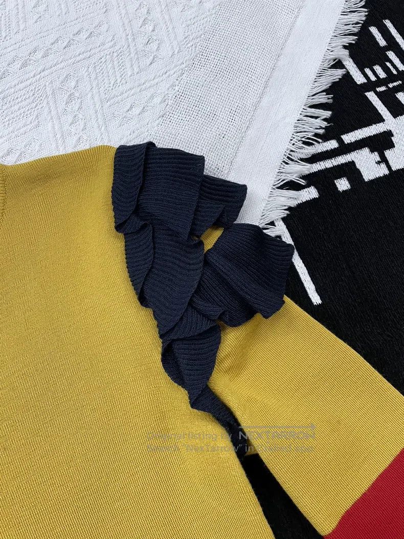 Gucci Gucci Yellow lace striped short sleeves Size S / US 4 / IT 40 - 2 Thumbnail
