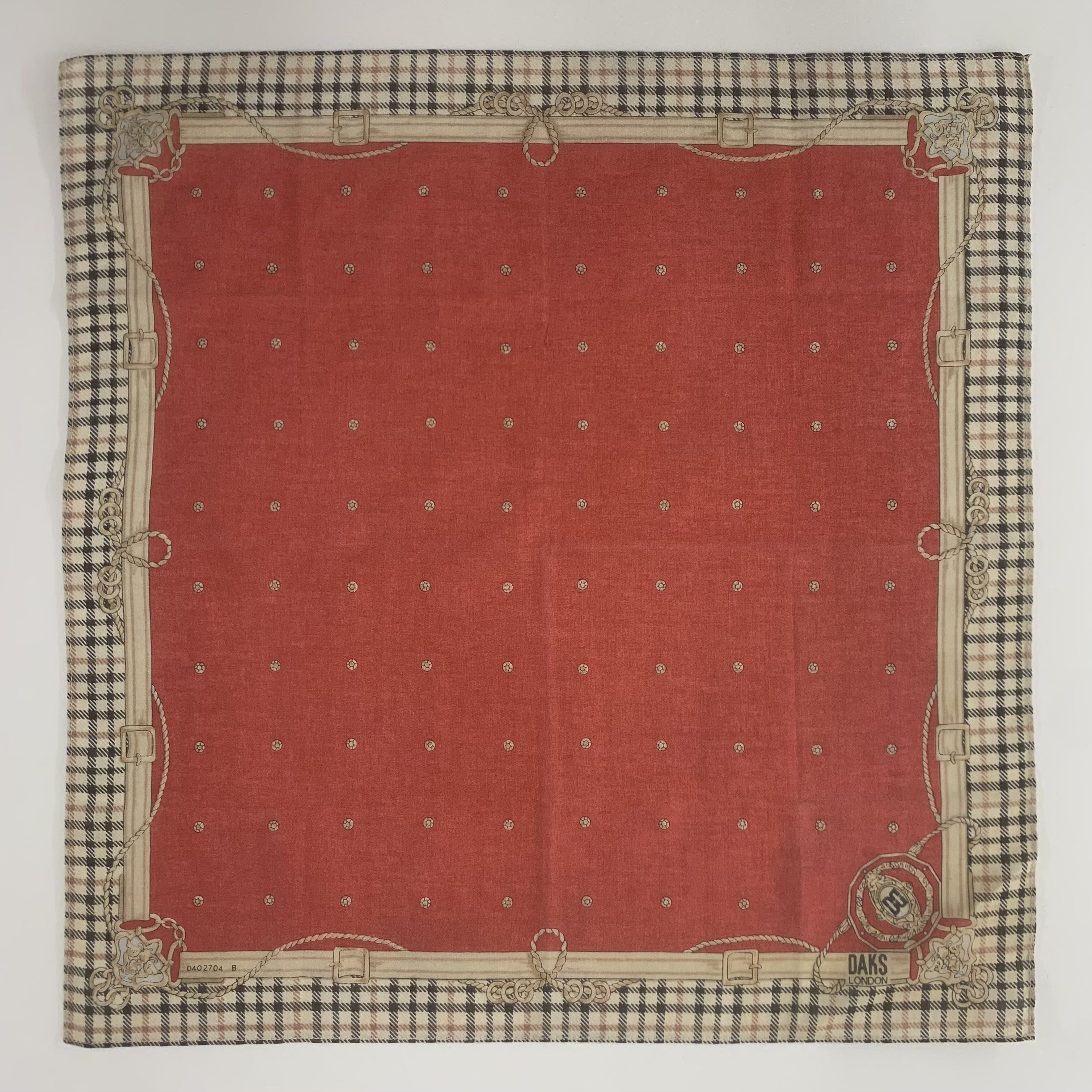 DAKS DAKS Handkerchief Bandana Neckerchief Square TB1129 Size ONE SIZE - 2 Thumbnail