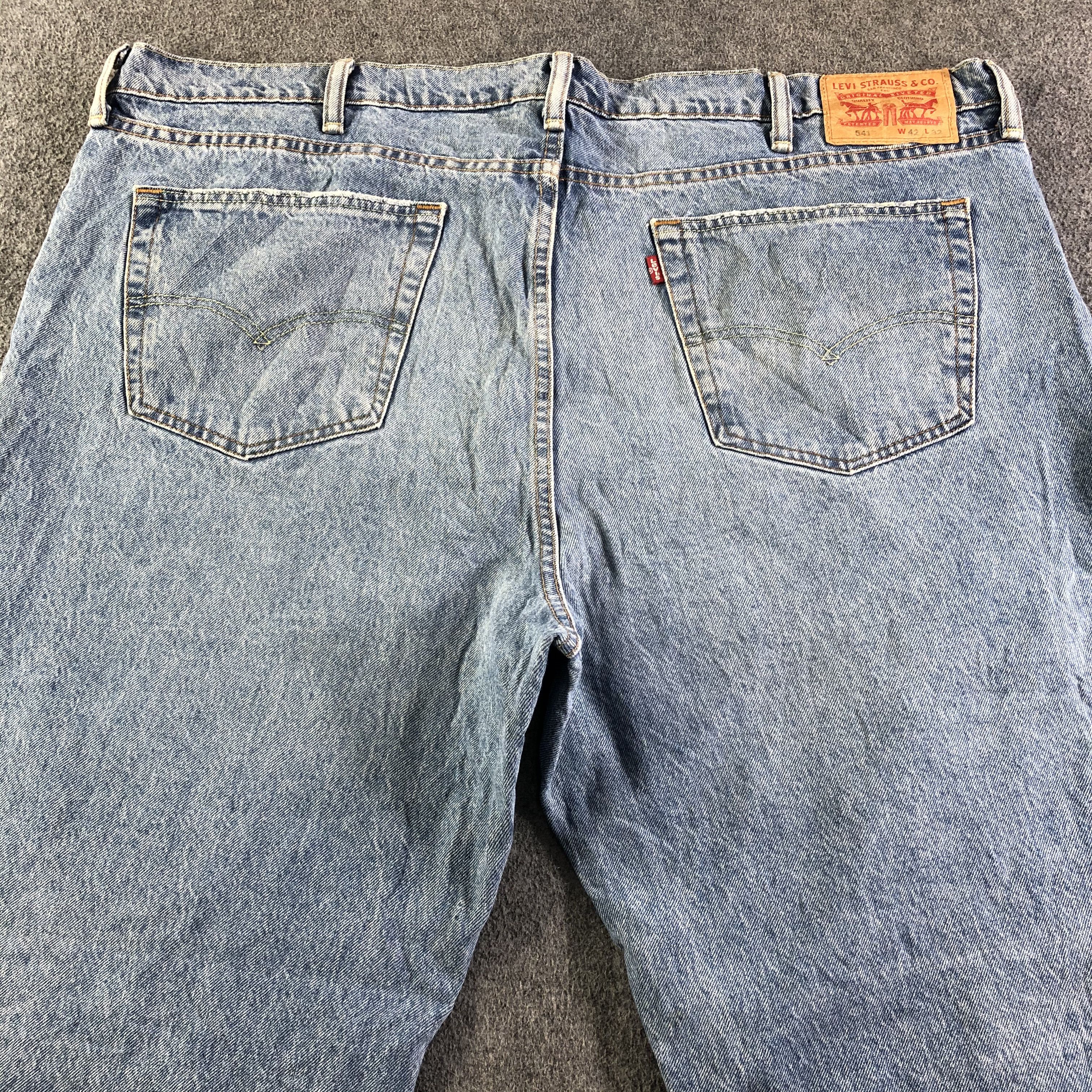 Levi's Vintage Blue Wash Levis 541 Jeans-J4276 Size US 44 / EU 60 - 4 Thumbnail