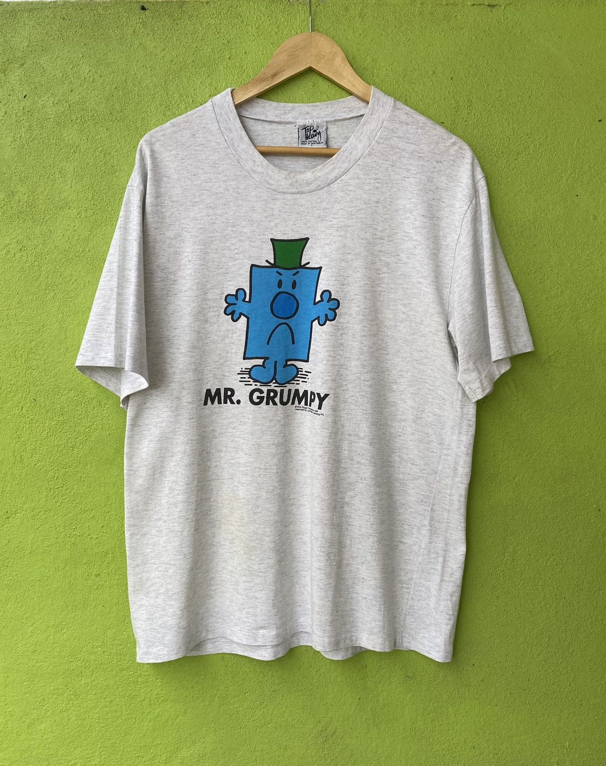 Vintage Mr Grumpy mr roger hargreaves pop art abstract shirt