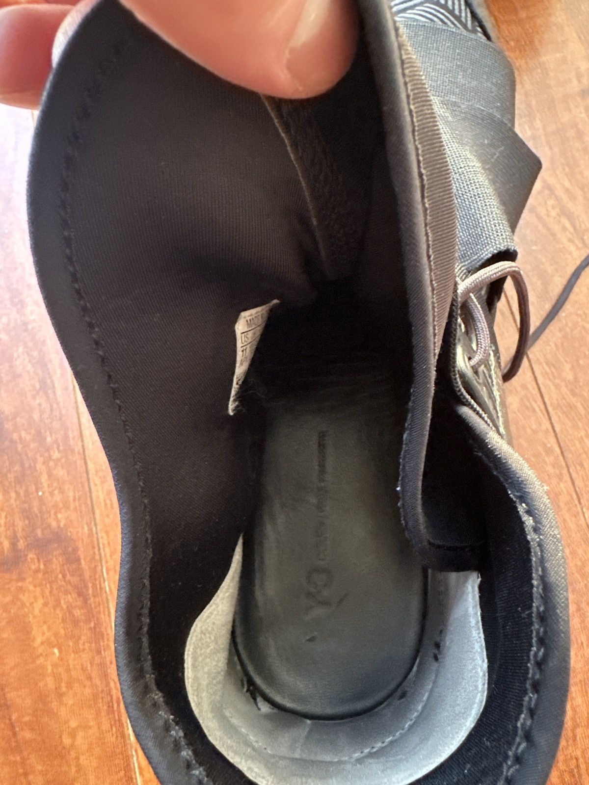 Yohji Yamamoto Y3 Qasa High Triple Black Art Sneakers Size US 11 / EU 44 - 3 Thumbnail