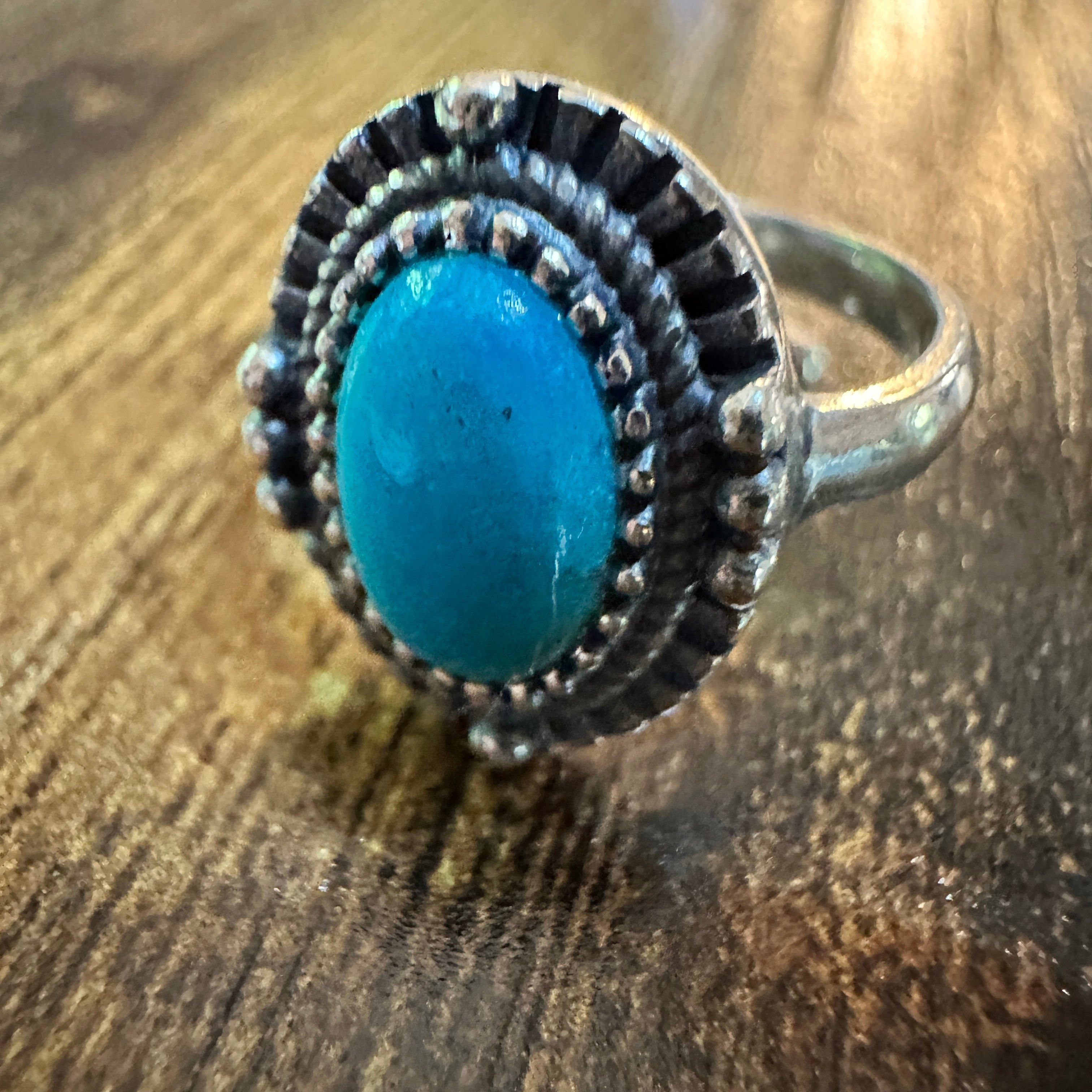 Other Boho Native American Turquoise Elegance: Adjustable Sterling Size ONE SIZE - 6 Thumbnail