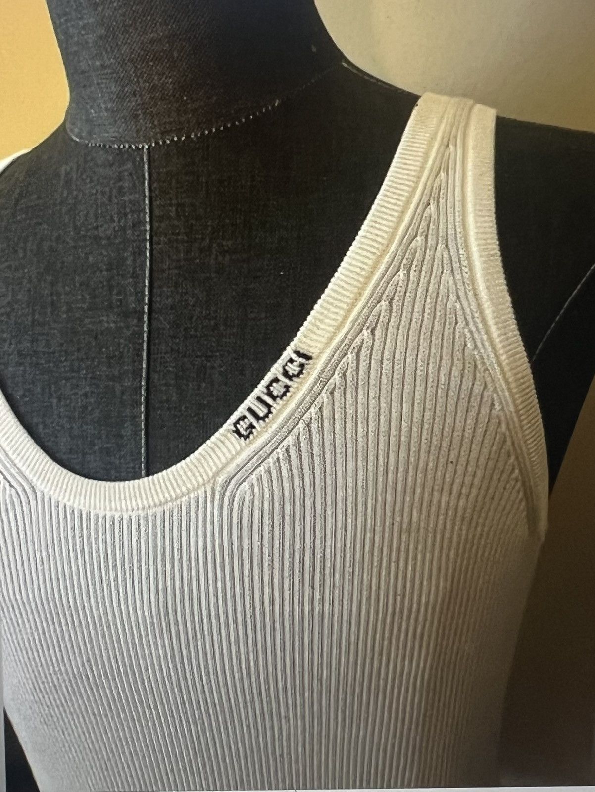 Gucci Gucci mens silk cotton ribbed tank top M Size US M / EU 48-50 / 2 - 2 Thumbnail