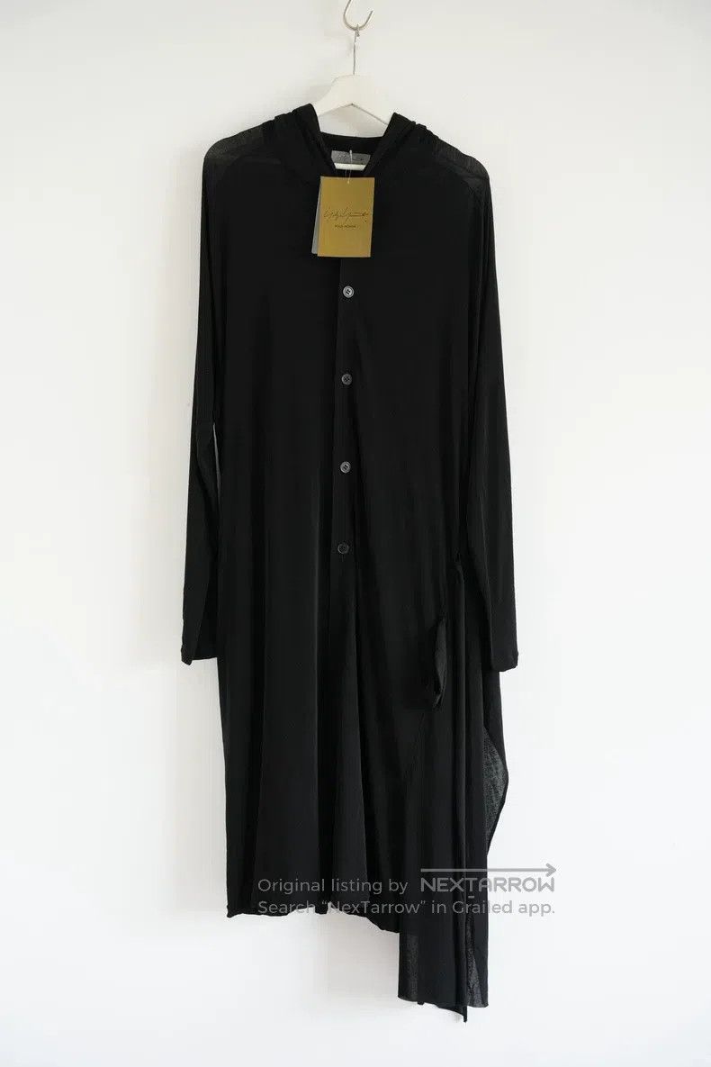 Yohji Yamamoto YOHJI YAMAMOTO Asymmetric Hooded Long Cardigan Size US L / EU 52-54 / 3 - 1 Thumbnail