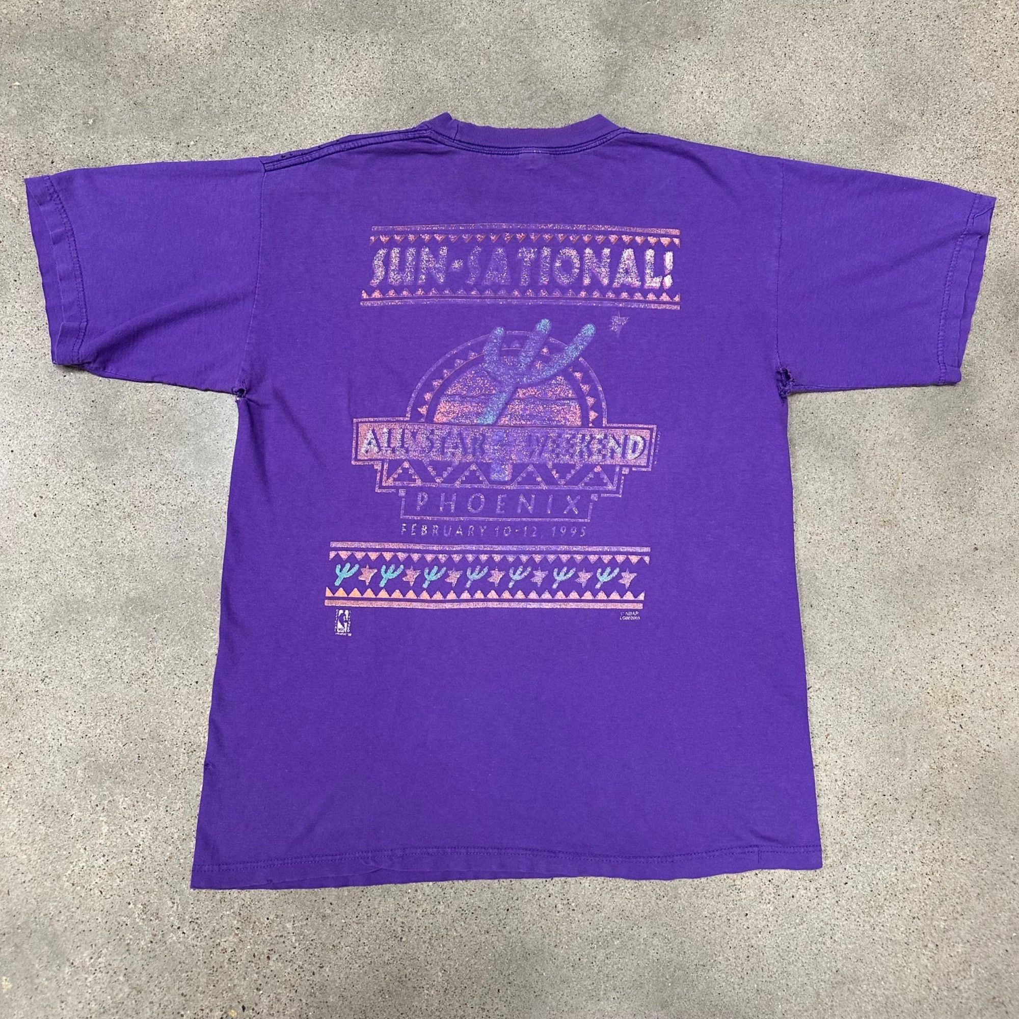 NBA × Vintage Vintage 1995 Pheonix Suns NBA All Star Weekend Shirt Size US L / EU 52-54 / 3 - 2 Thumbnail