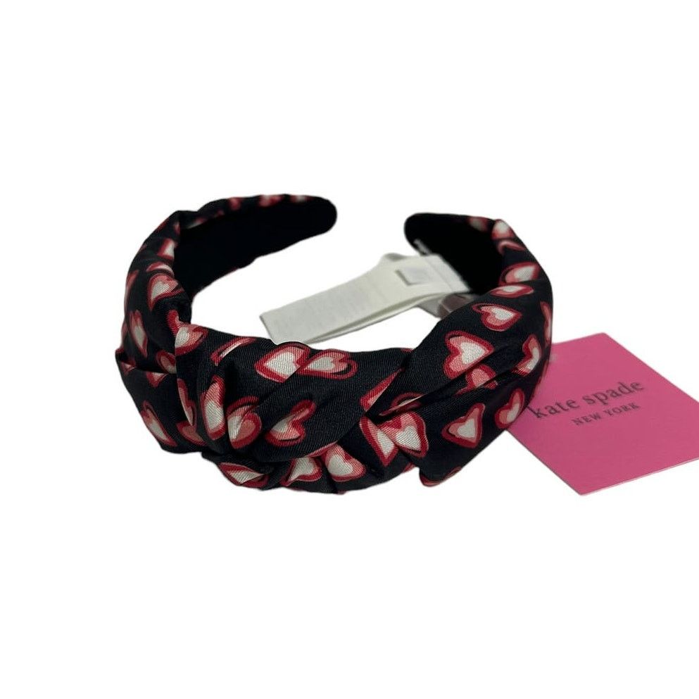 Kate Spade Kate spade Heart Print twisted knot silk headband Size ONE SIZE - 6 Thumbnail