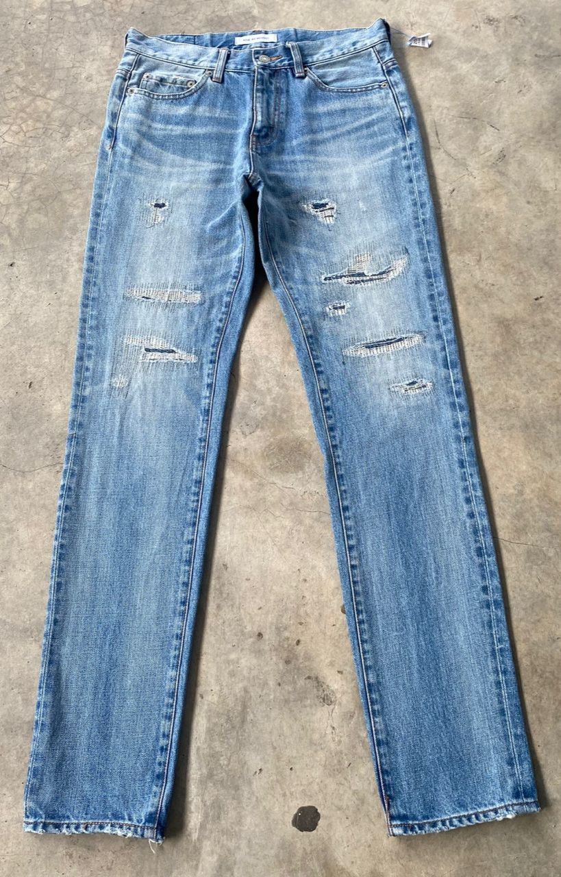 MOUSSY Vintage Azul by Moussy Distressed Slim Denim Size US 29 - 1 Thumbnail
