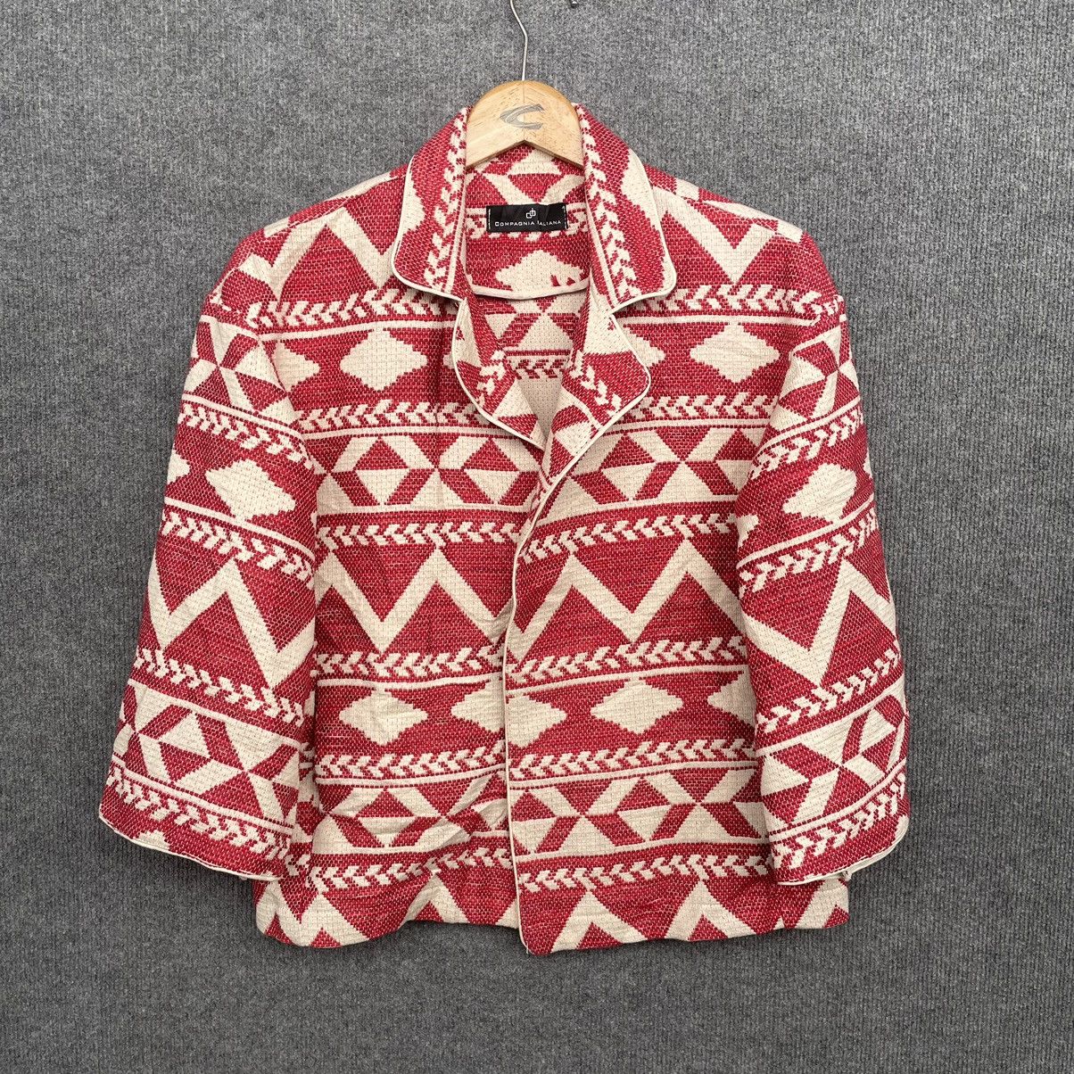 Other Compagnia Italiana Navajo Motive Cardigan Made in Italy Size M / US 6-8 / IT 42-44 - 1 Thumbnail