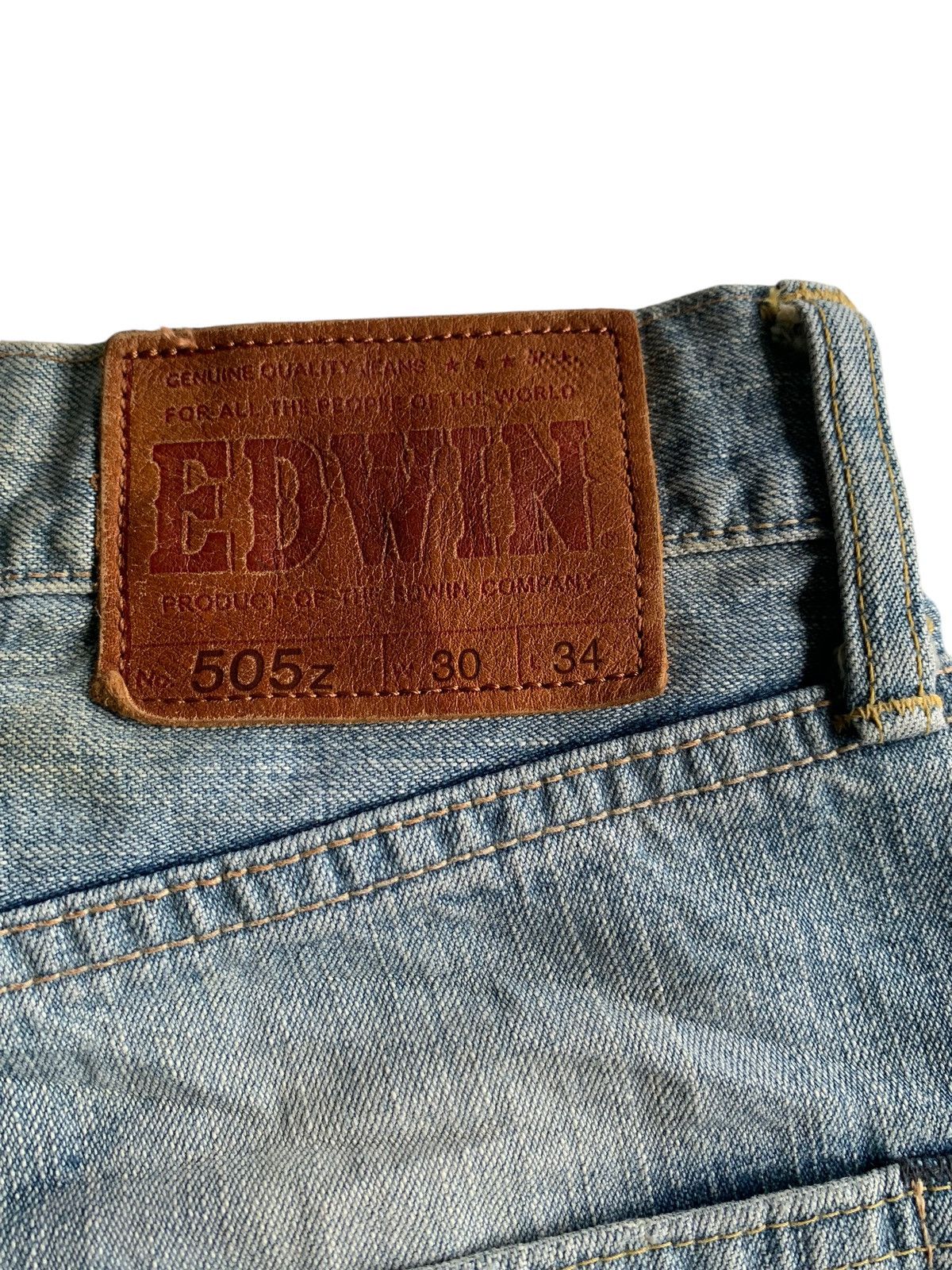 Edwin × Japanese Brand Edwin 505Z Selvedge Mudwash Distressed Denim Size US 29 - 12 Thumbnail