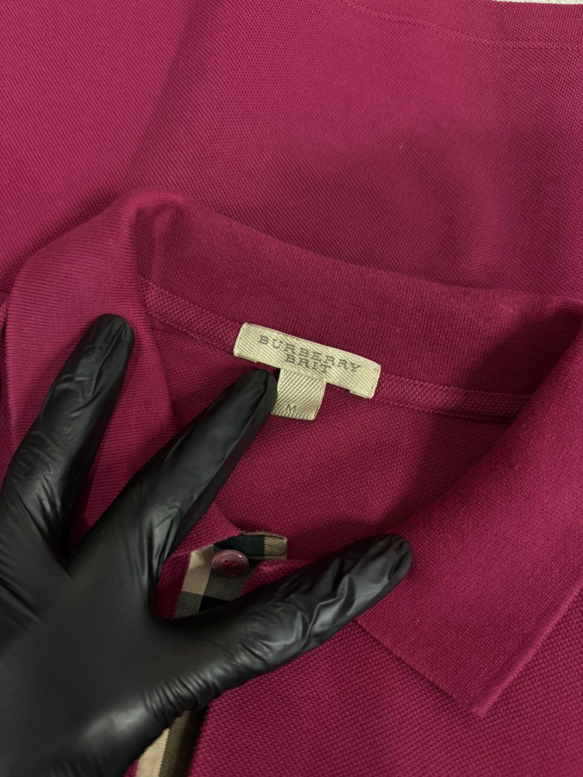 Burberry Burberry polo shirt with Burgundy Burberry symbol Size US M / EU 48-50 / 2 - 5 Thumbnail