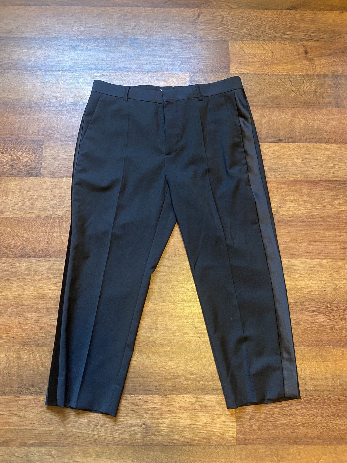 Maison Margiela Blank Label Black Capris / Cropped Trousers