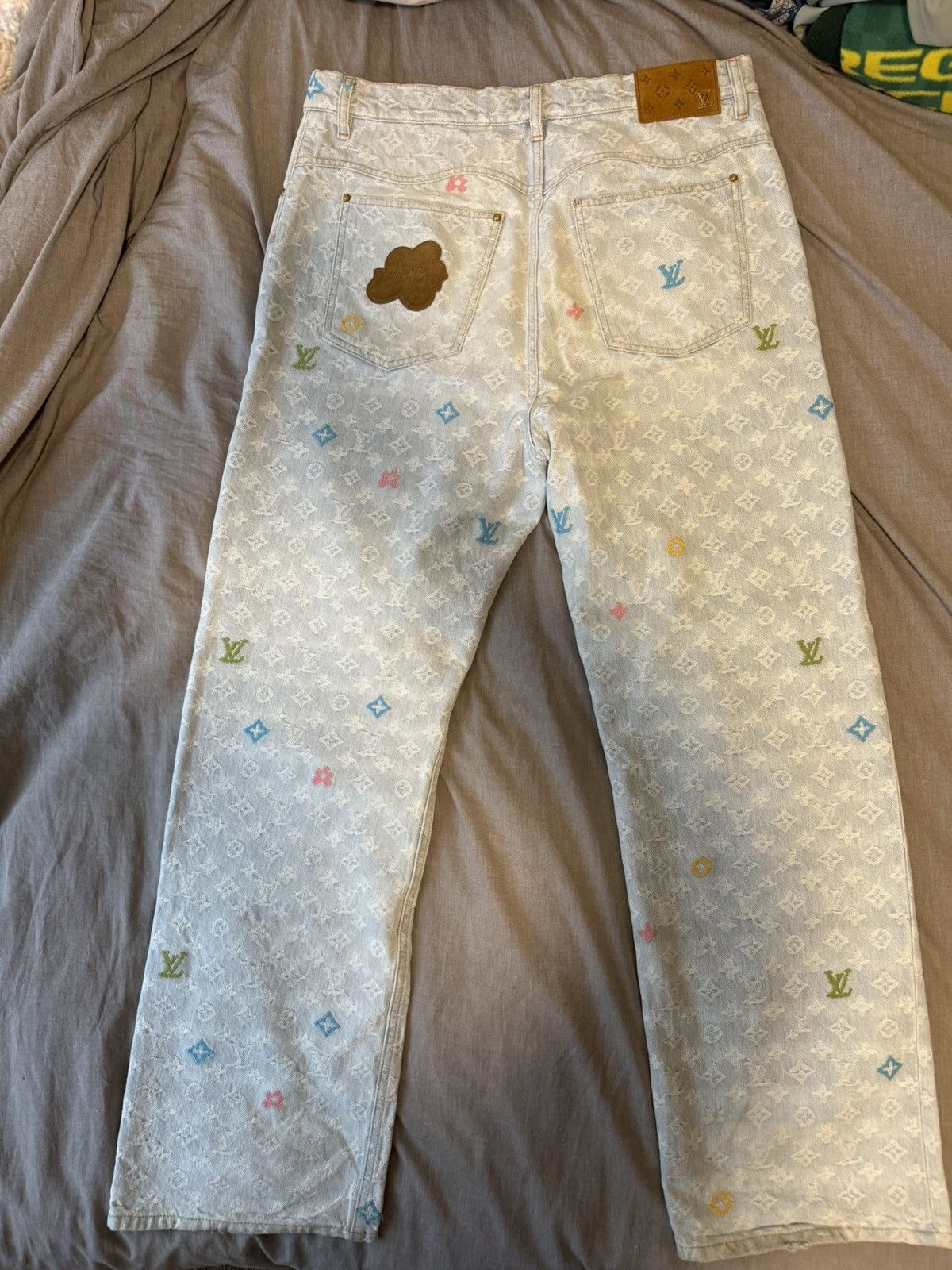 Louis Vuitton Tyler The Creator Monogram Denim Pants Size US 32 / EU 48 - 2 Thumbnail