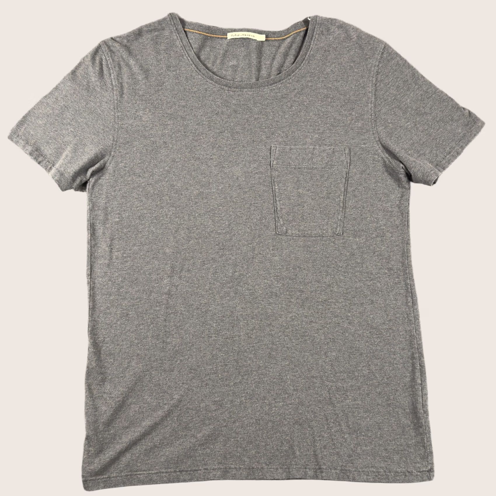 Nudie Jeans Nudie Jeans Co Shirt Mens Medium Gray Organic Cotton Pocket Tee T-Shirt Size US M / EU 48-50 / 2 - 1 Thumbnail