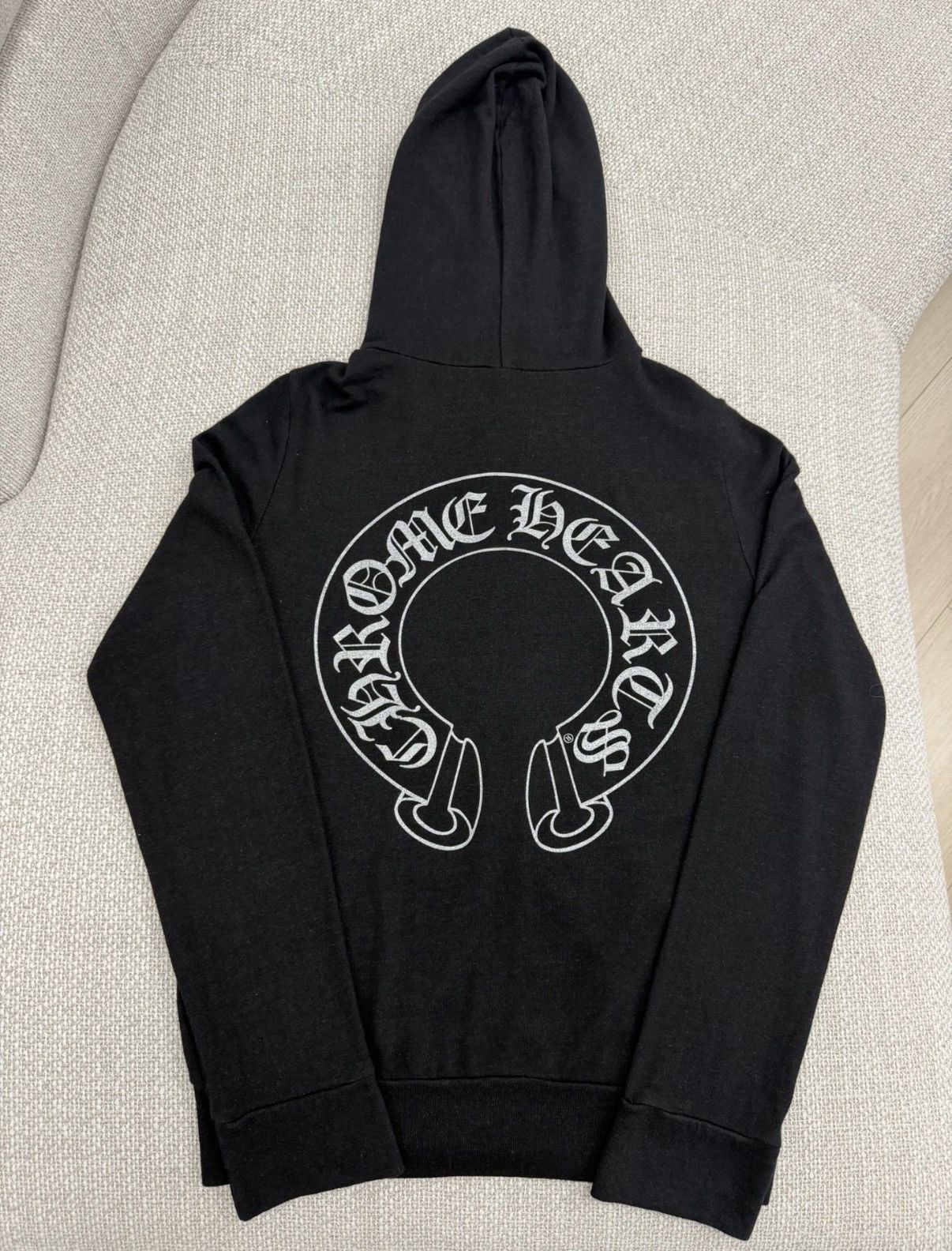 Chrome Hearts Chrome Hearts Black Scroll Horseshoe Zipper Wool JacketF0446 Size US M / EU 48-50 / 2 - 2 Thumbnail