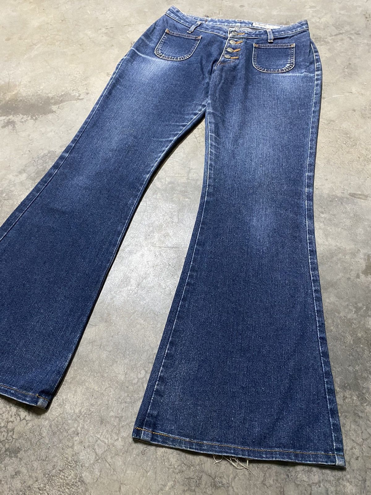 Hysteric Glamour × If Six Was Nine × Japanese Brand Super Flare Jeans Bobson Bush Pocket p121 Size US 31 - 3 Thumbnail