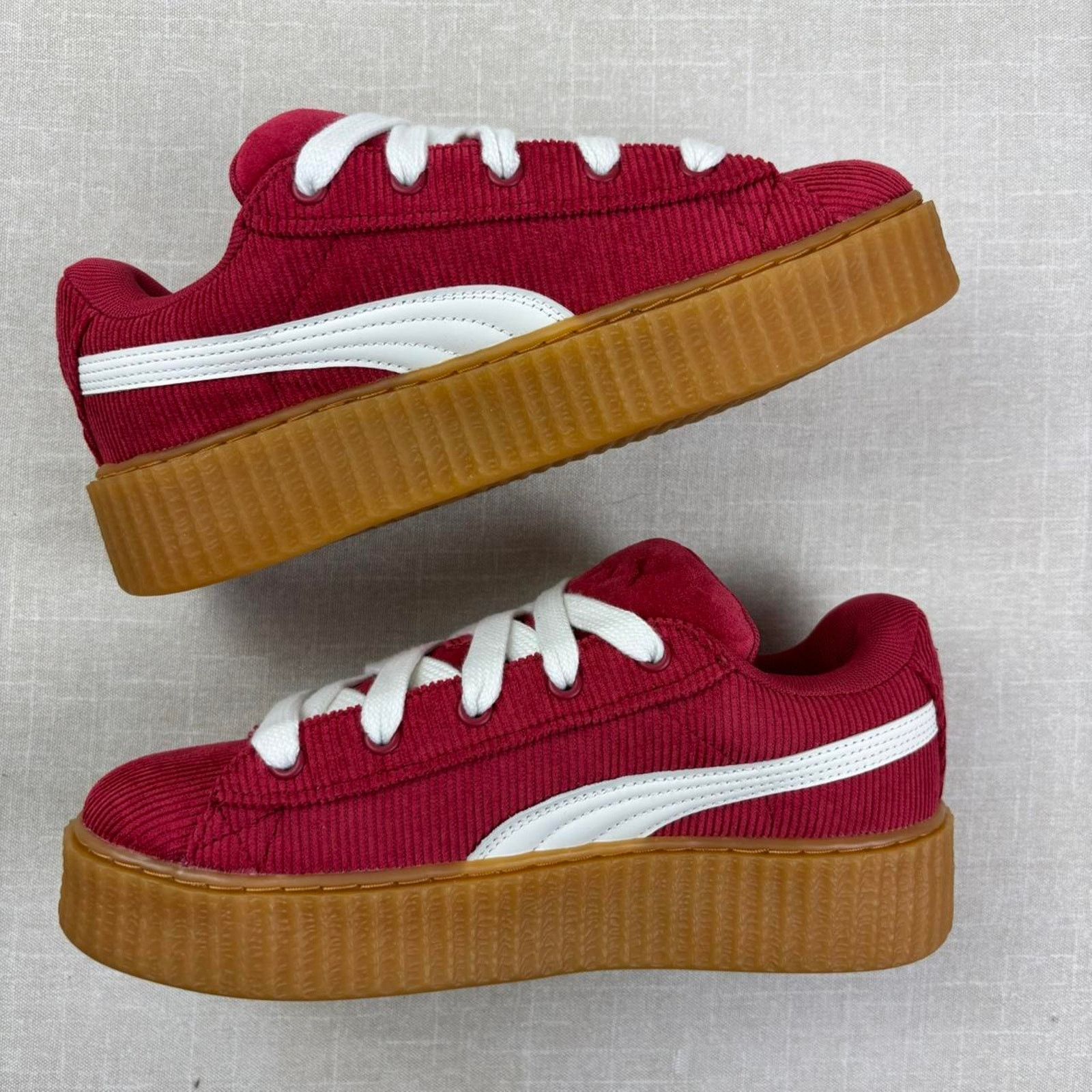 Puma 🍓 2024 Fenty x Puma Creeper Phatty "Corduroy Red" 8W Size US 8 / IT 38 - 4 Thumbnail