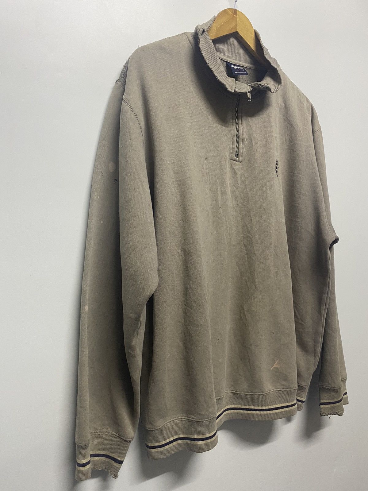 Stussy Stussy Half Zip Sweatshirts Sweater Jacket Size US L / EU 52-54 / 3 - 3 Thumbnail