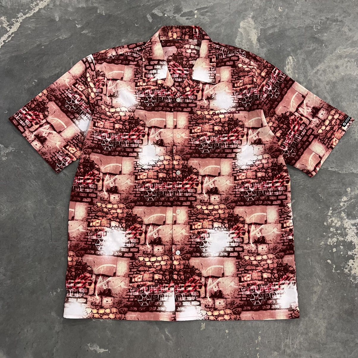 Southpole × Vintage Y2K SouthPole Brick Wall Hawaiian Skater shirt button up XXL Size US XXL / EU 58 / 5 - 1 Thumbnail