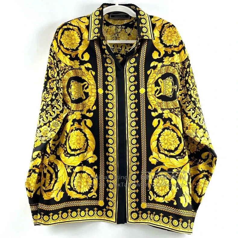Versace Versace A silk shirt full of prints Size US XS / EU 42 / 0 - 1 Thumbnail