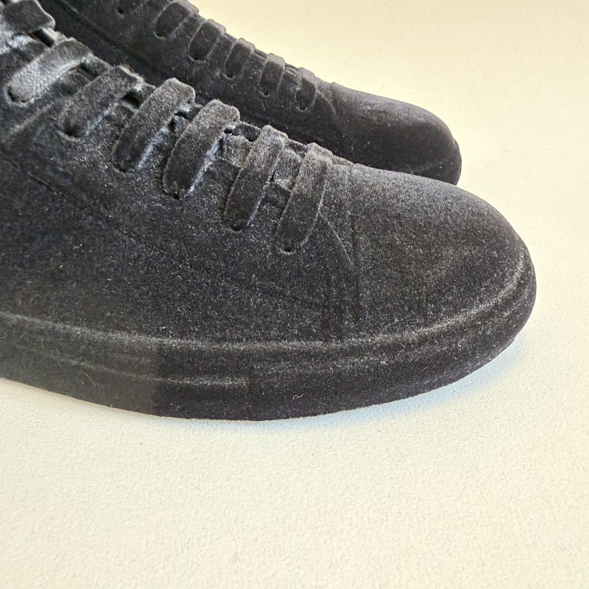 Maison Margiela A/W 09 Black ‘Flocked Velvet’ Sneakers Size US 8 / EU 41 - 6 Thumbnail