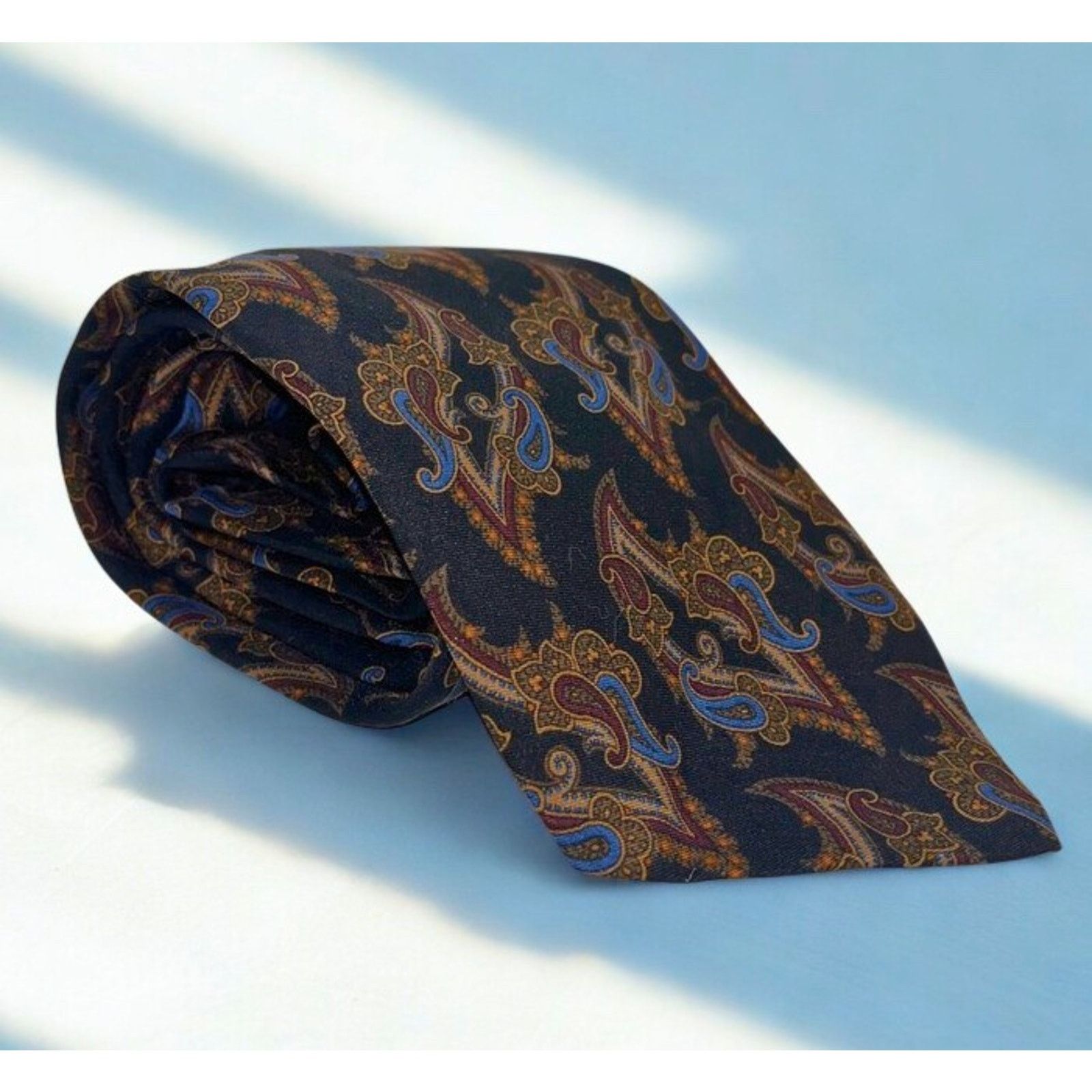 Polo Ralph Lauren Polo Ralph Lauren Paisley Silk Tie Handmade USA Vintage Size ONE SIZE - 10 Thumbnail