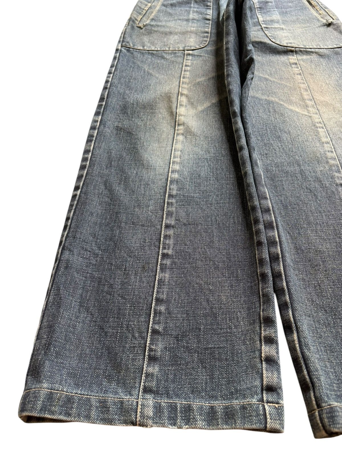 Jean Charles De Castelbajac Vintage Castelbajac Mud Wash Distress Baggy Jeans Size US 30 / EU 46 - 6 Thumbnail