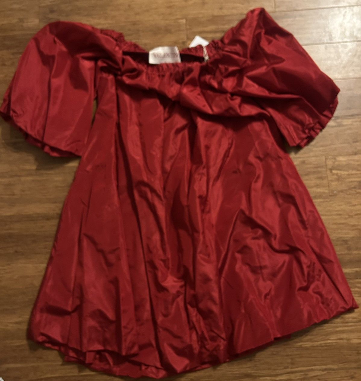 Valentino VALENTINO GARAVANI Off-the-shoulder Silk-satin Dress Size XS / US 0-2 / IT 36-38 - 11 Thumbnail