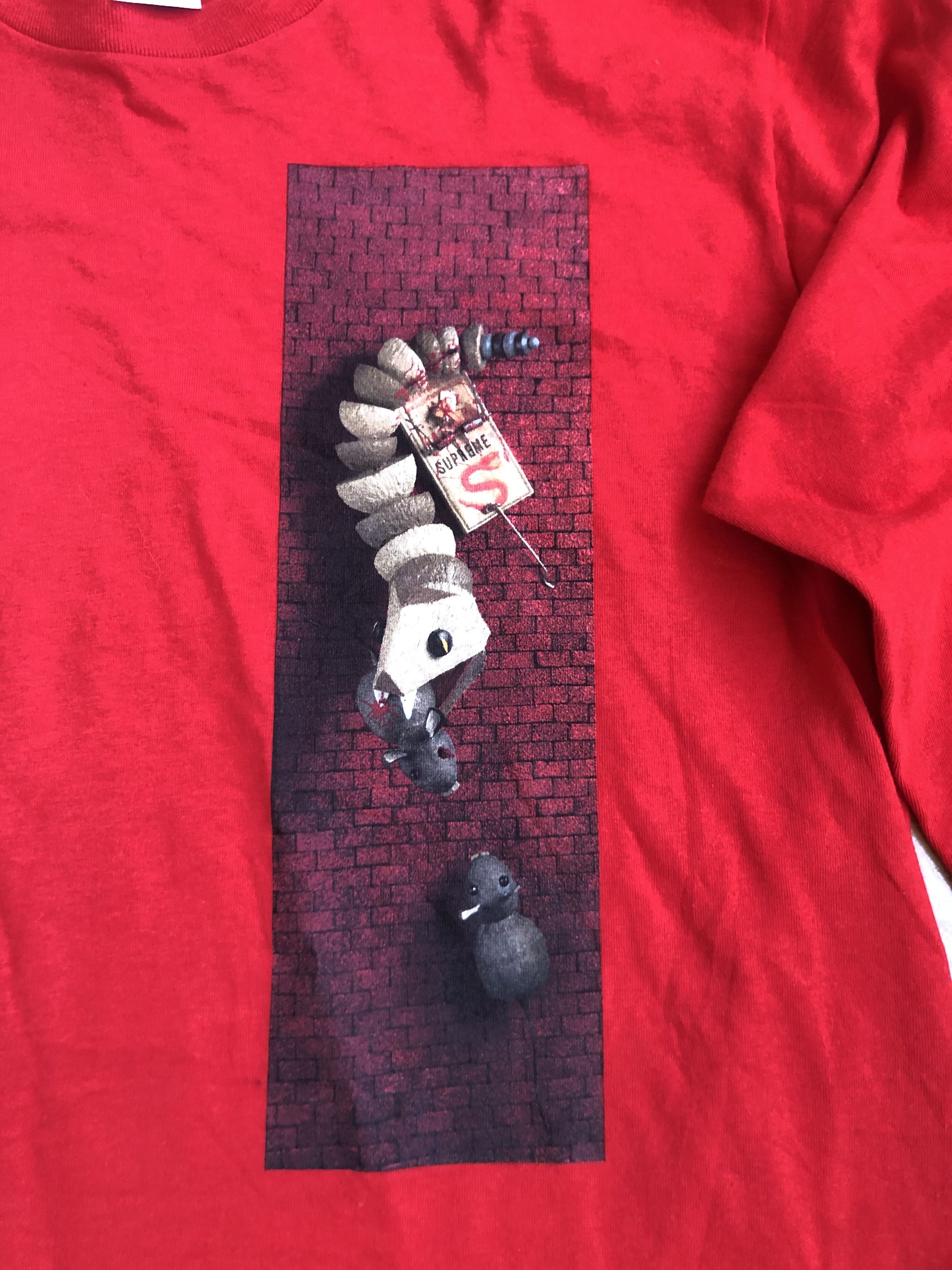 Supreme Supreme Mike Hill Snake Trap Long Sleeve Tee Red Size L Size US L / EU 52-54 / 3 - 7 Thumbnail