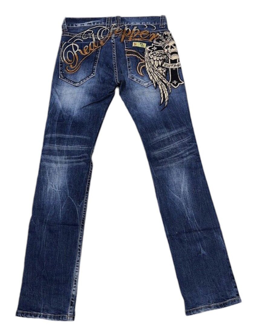 Affliction × If Six Was Nine × Japanese Brand Rare design Red pepper jeans Size US 31 - 1 Thumbnail