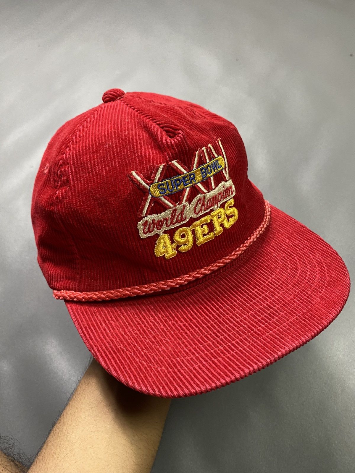 NFL Vintage 49ers SUPER BOWL World Champion Hat Size ONE SIZE - 2 Thumbnail