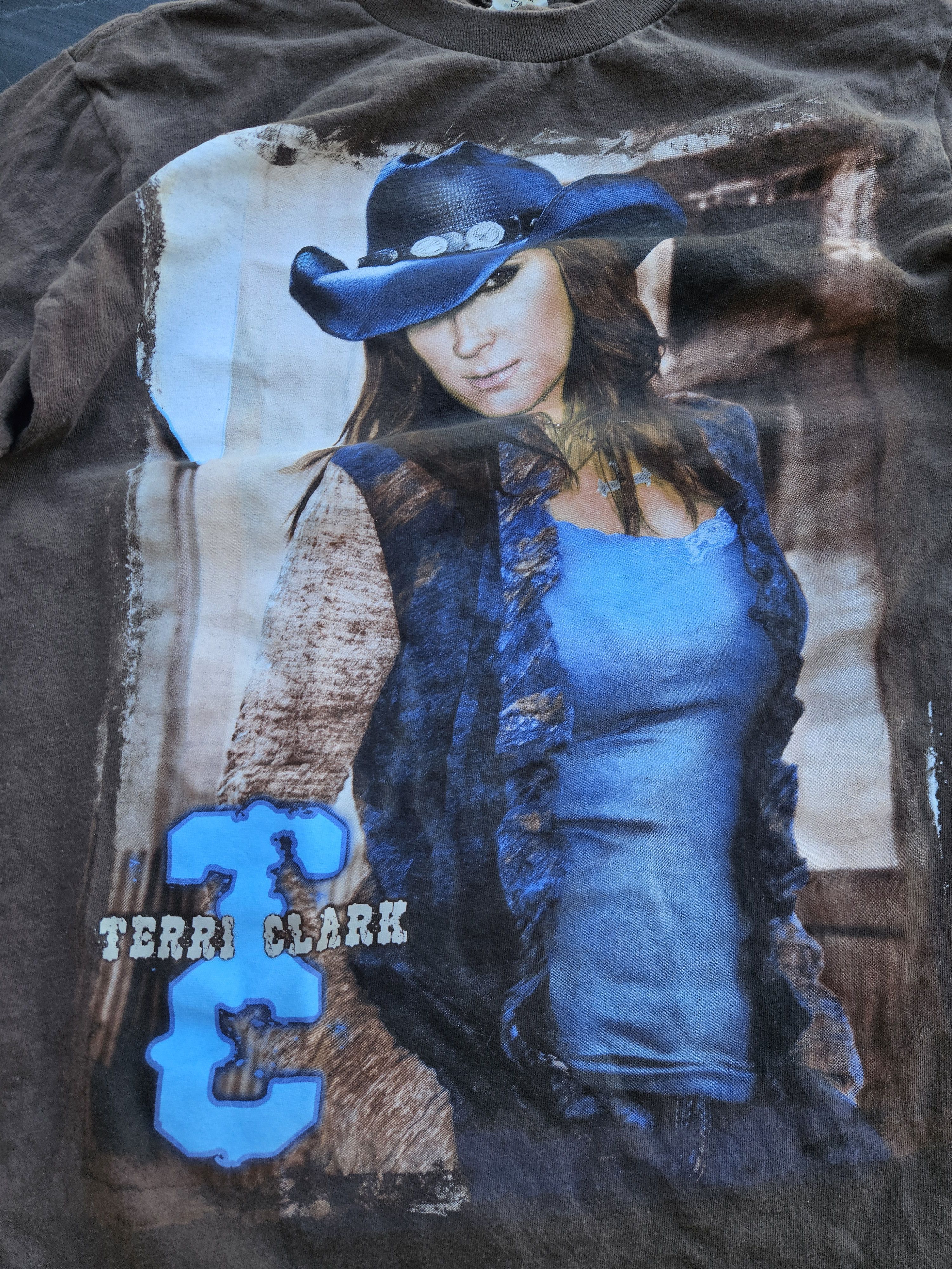 Hanes Terri Clark Y2K 2004 Country Tour Hanes Tee Size S / US 4 / IT 40 - 3 Thumbnail
