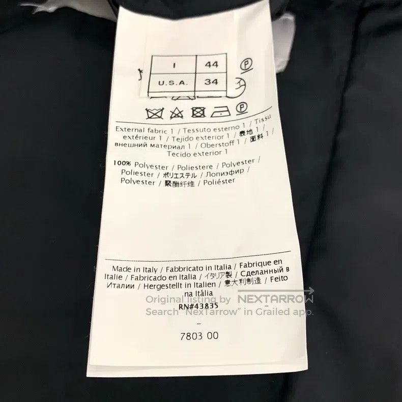 Valentino Valentino Black down jacket with rhombus lapels Size US S / EU 44-46 / 1 - 7 Thumbnail