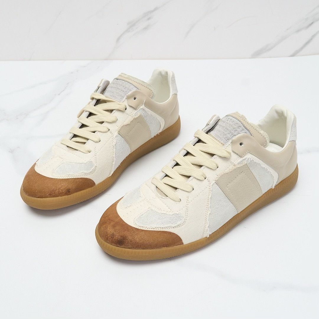 Maison Margiela Maison Margiela Men's Contrast Distressed Trainer Size US 8 / EU 41 - 1 Thumbnail