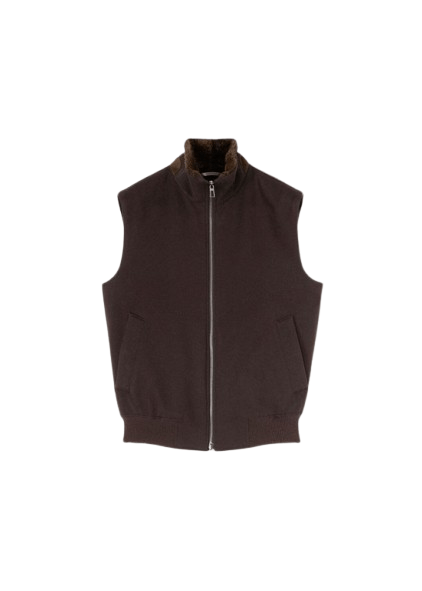 Loro Piana o1srvl11e1125 FAN3958 Telfer Vest in Dark Brown Size US M / EU 48-50 / 2 - 1 Preview