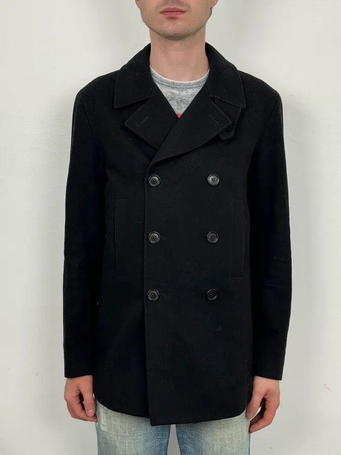 Dior 2010s Dior Homme Black Wool Double-Breasted Caban Jacket Size US M / EU 48-50 / 2 - 2 Thumbnail