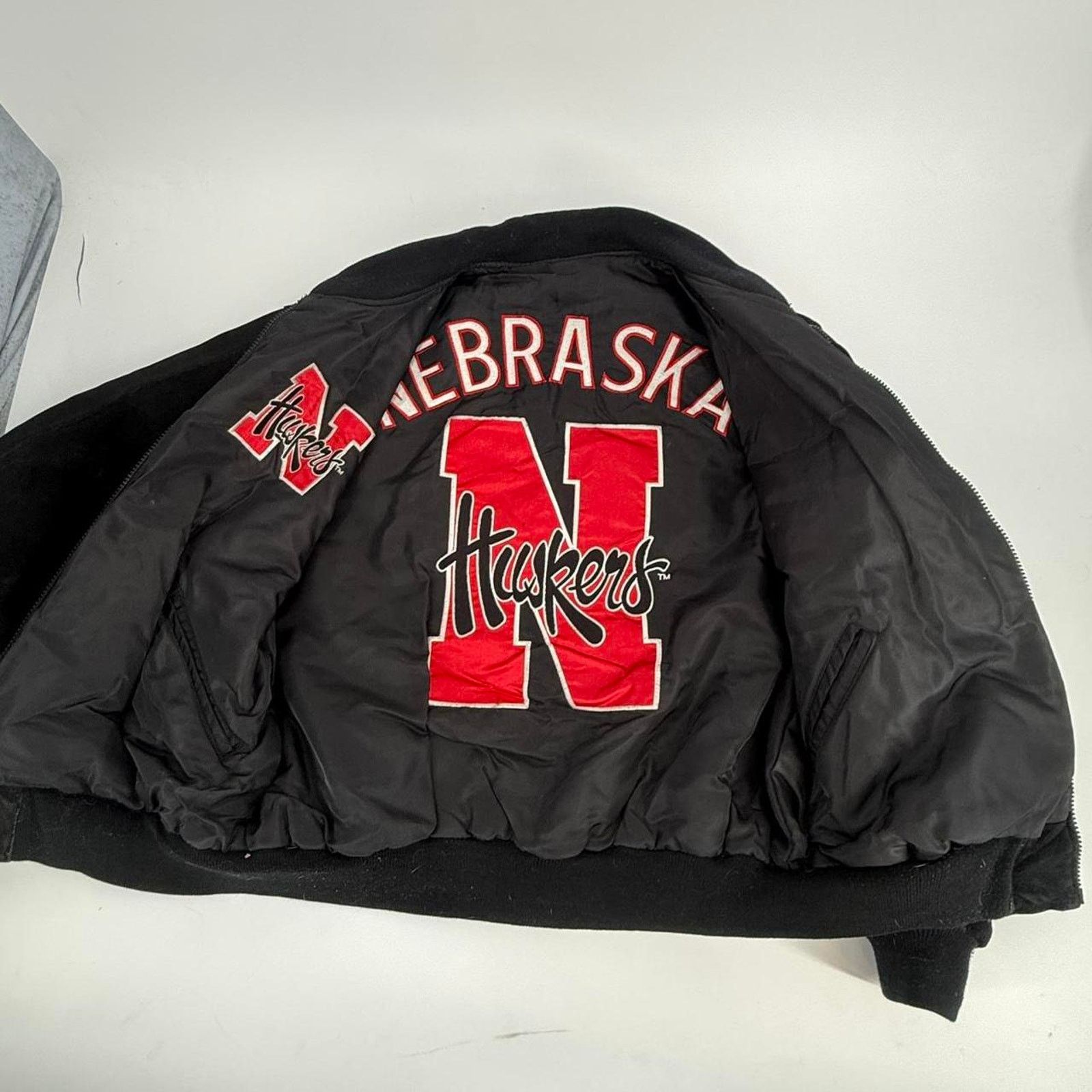 Pro Line Vintage leather nebraska cornhuskers reversible jacket Size US L / EU 52-54 / 3 - 3 Thumbnail