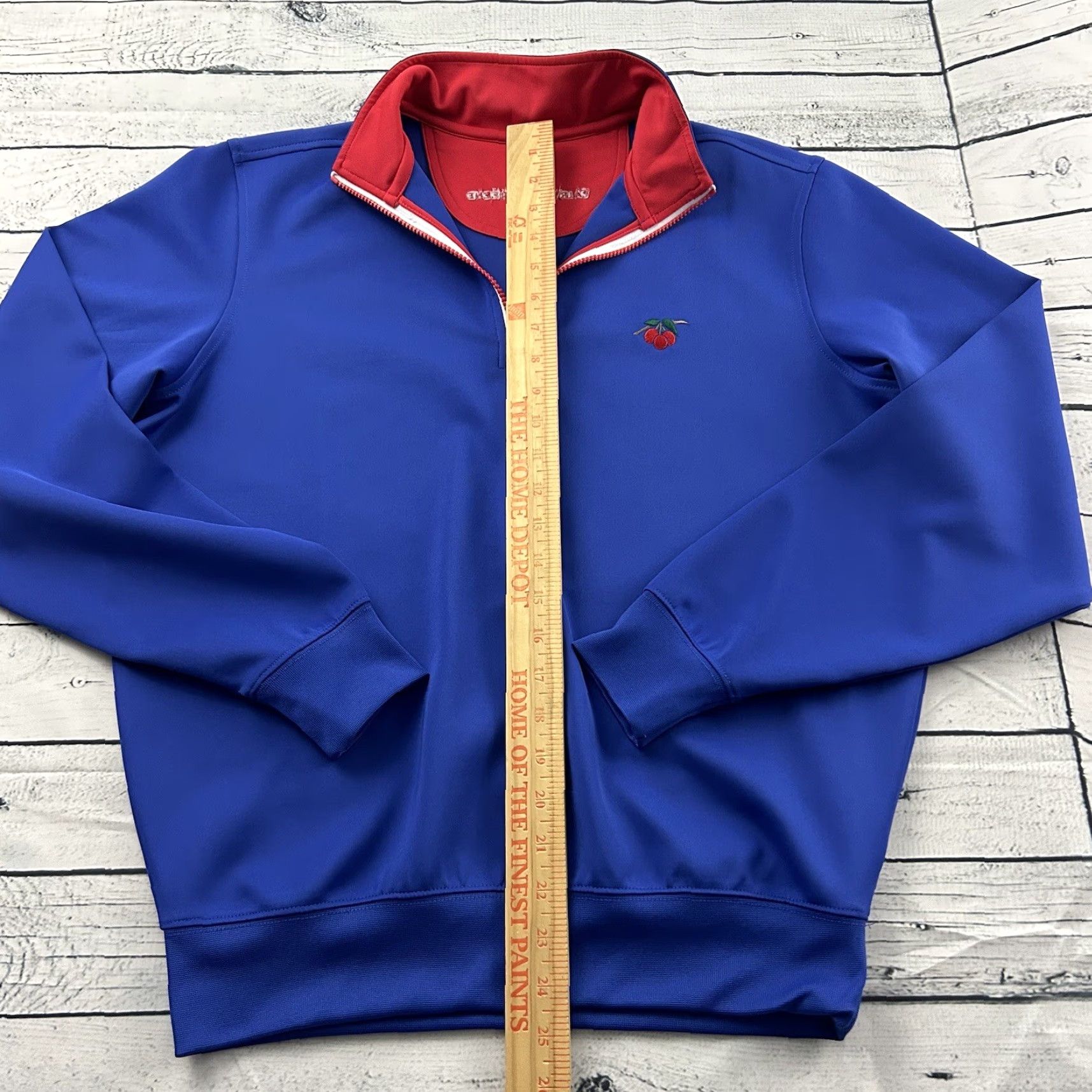 Vintage Fairway & Greene Jacket Pullover 1/4 Zip Men S Blue Golf Size US S / EU 44-46 / 1 - 4 Thumbnail