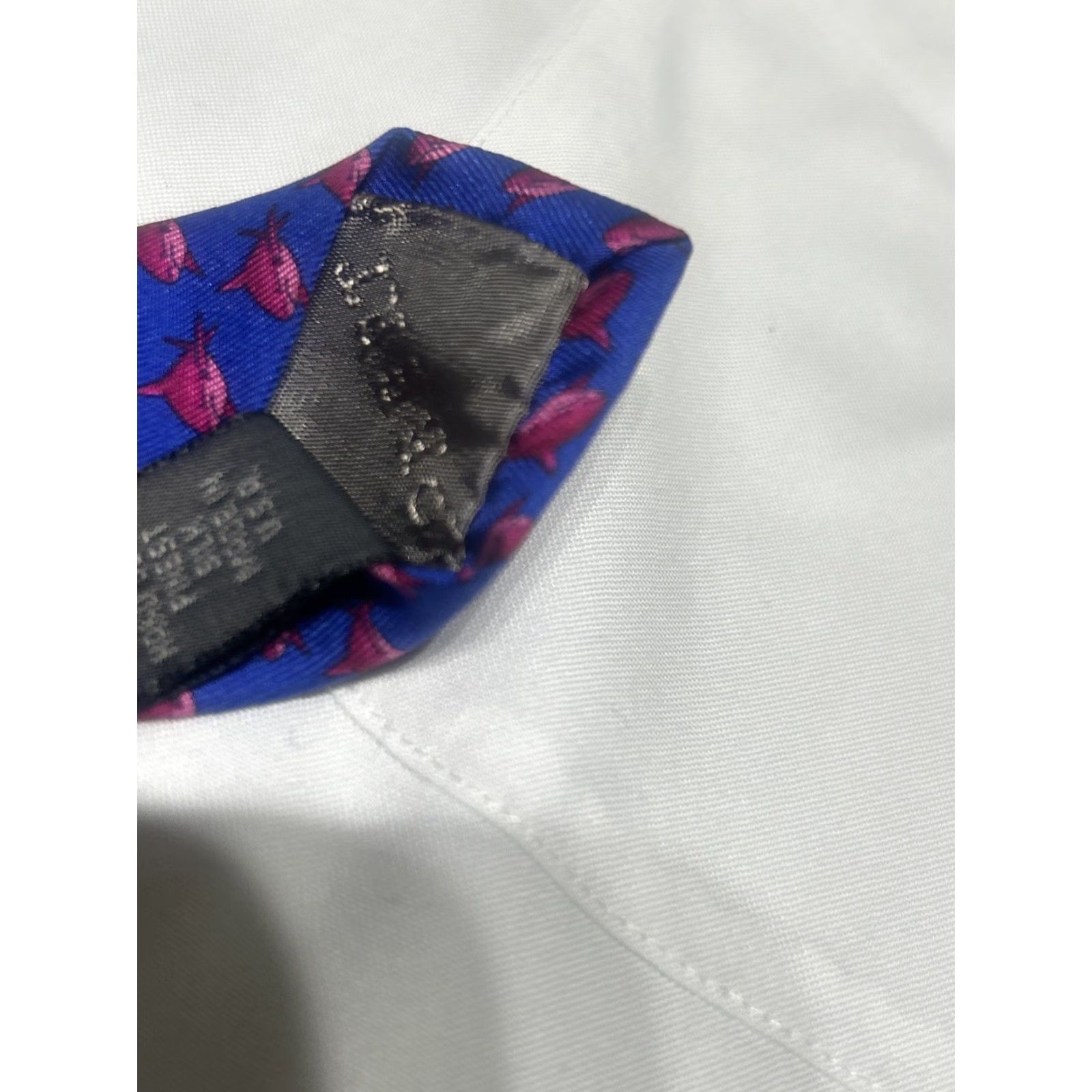 Robert Talbott Robert Talbott Necktie Silk Blue Multi Animal Print 57x3.75 USA Luxury Flawless Men Tie Size ONE SIZE - 5 Thumbnail
