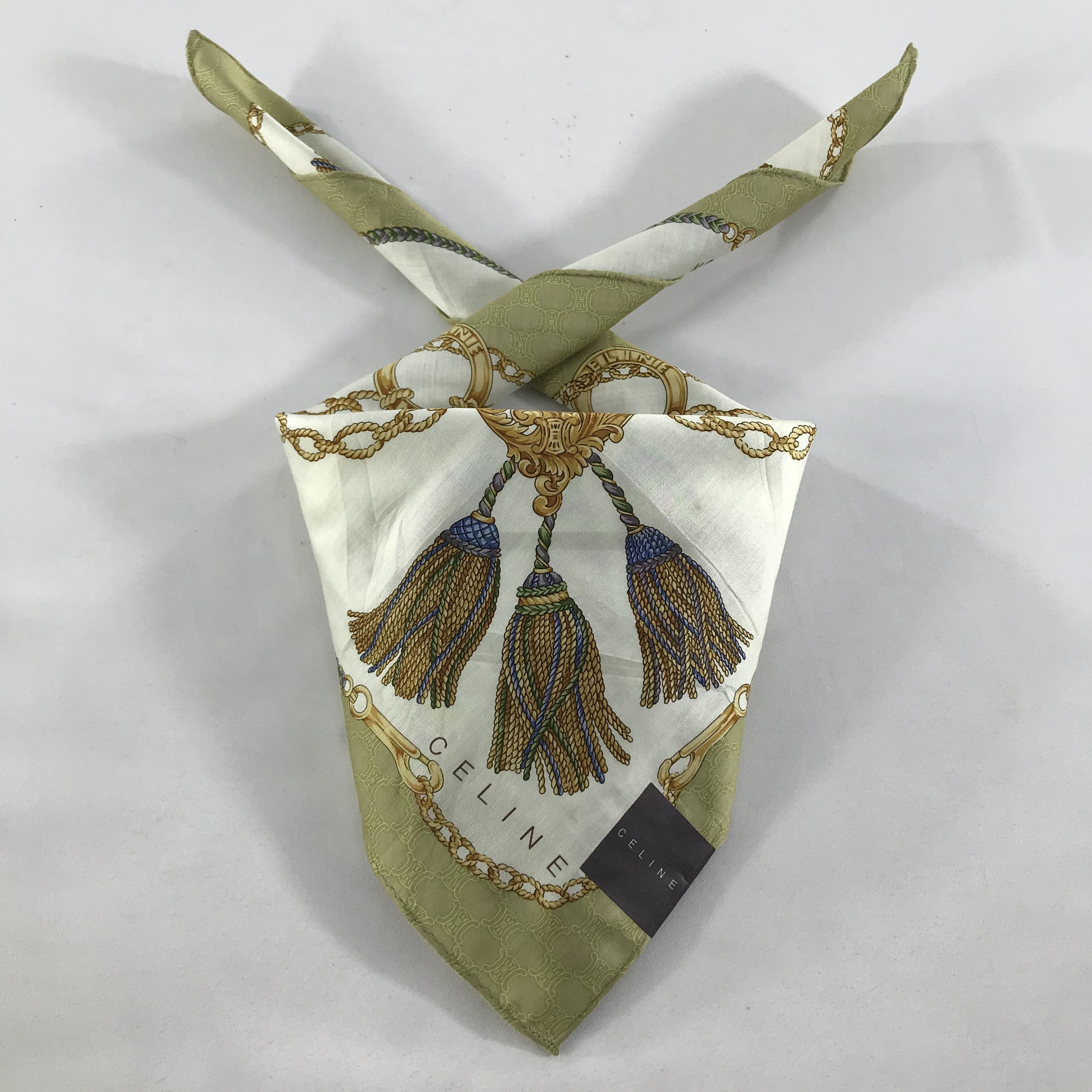 Celine × Vintage Celine Bandana / Handkerchief / Neckerchief - S1226 Size ONE SIZE - 3 Thumbnail