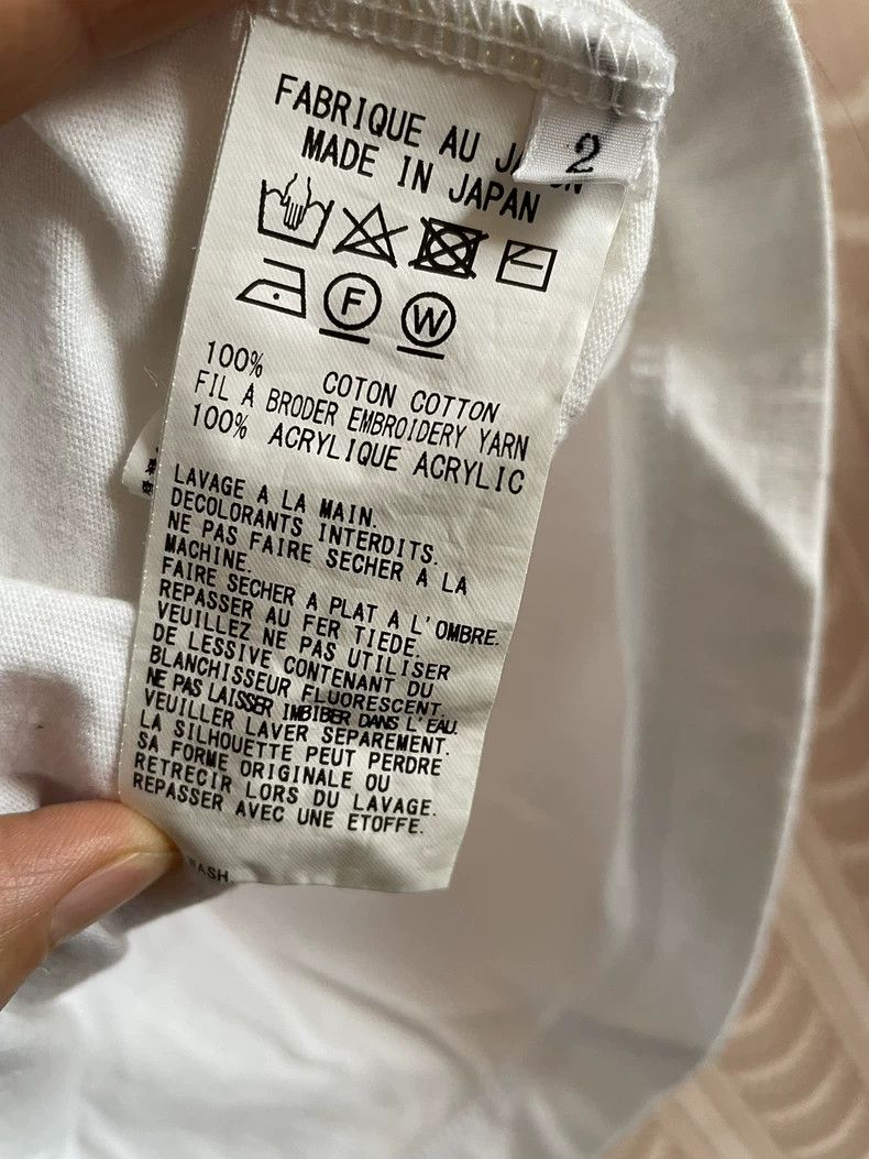 Y's Y's Woven Letter White Long T Short Sleeve Size US M / EU 48-50 / 2 - 5 Thumbnail