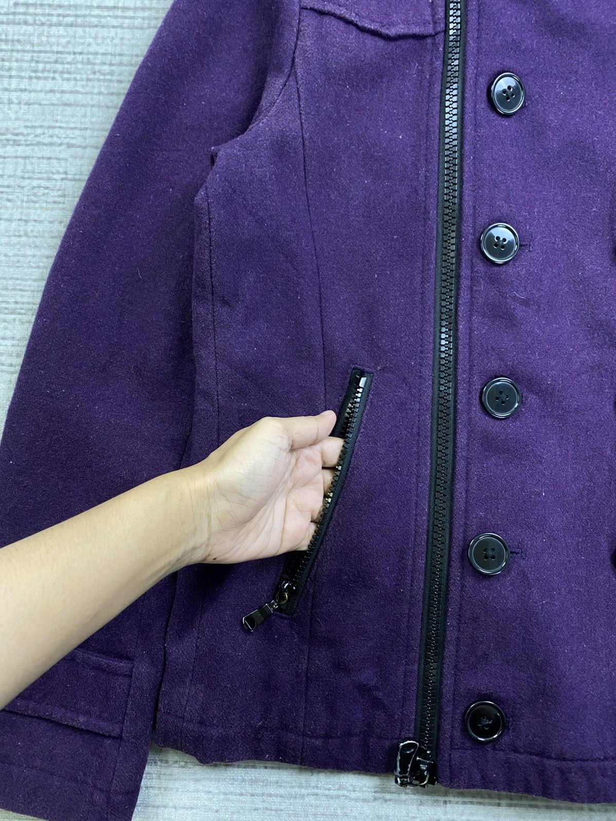 semanticdesign Vintage Semantic Design Double Collar Wool Jacket Size US S / EU 44-46 / 1 - 8 Thumbnail