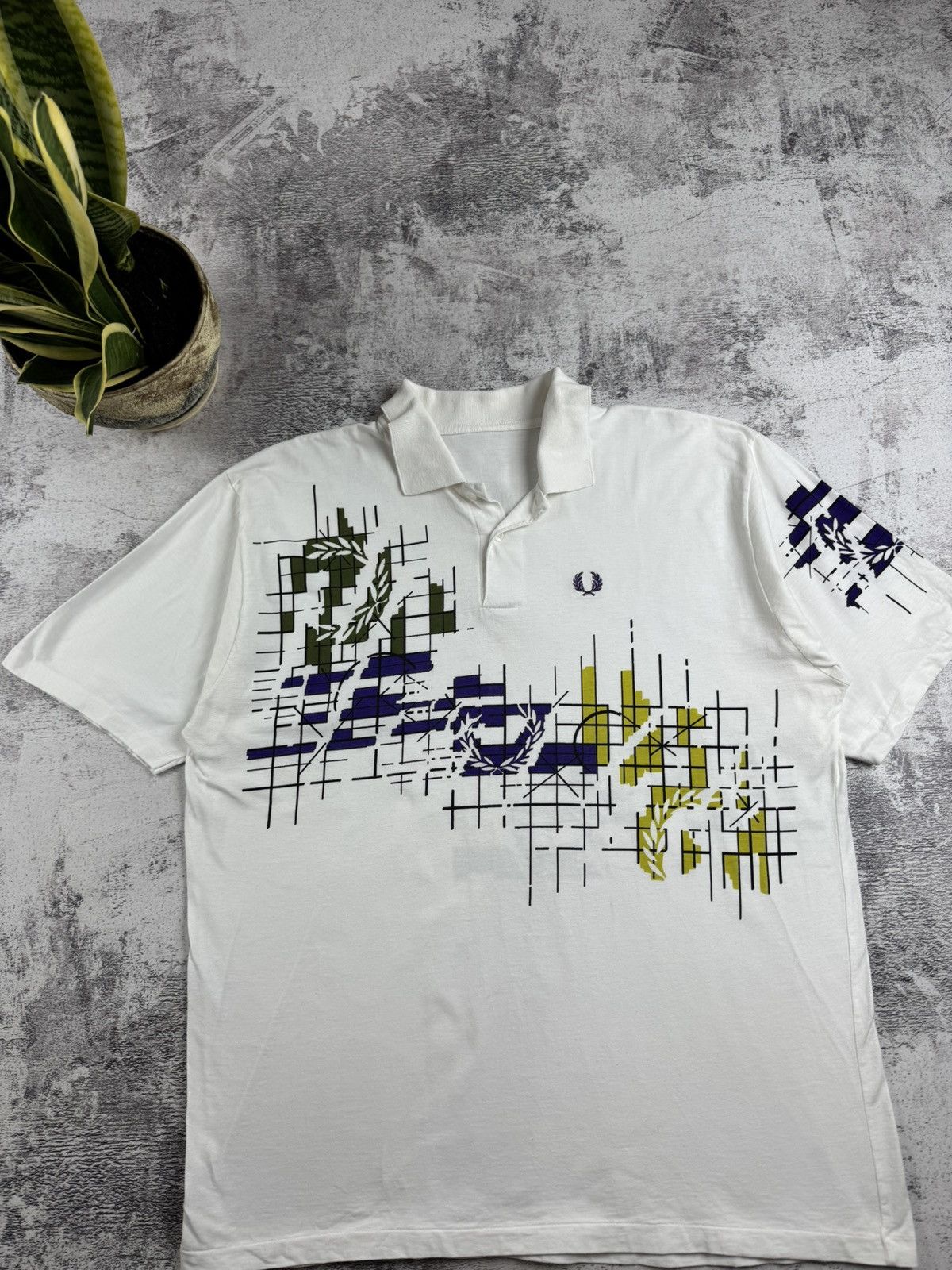 Fred Perry Fred Perry England Embroidered Retro Jersey Polo T Shirt Tee Size US XL / EU 56 / 4 - 4 Thumbnail