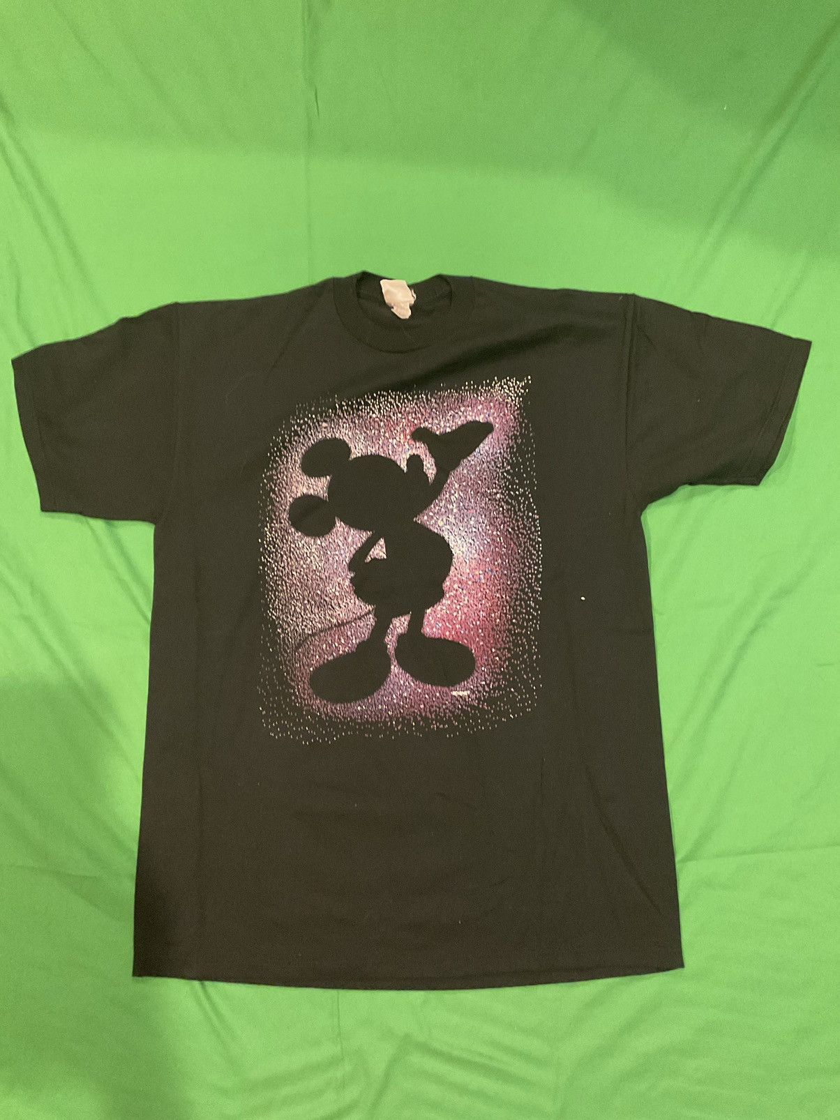 Disney × Vintage Vintage Disney Mickey Mouse black cotton t-shirt Size US L / EU 52-54 / 3 - 1 Thumbnail