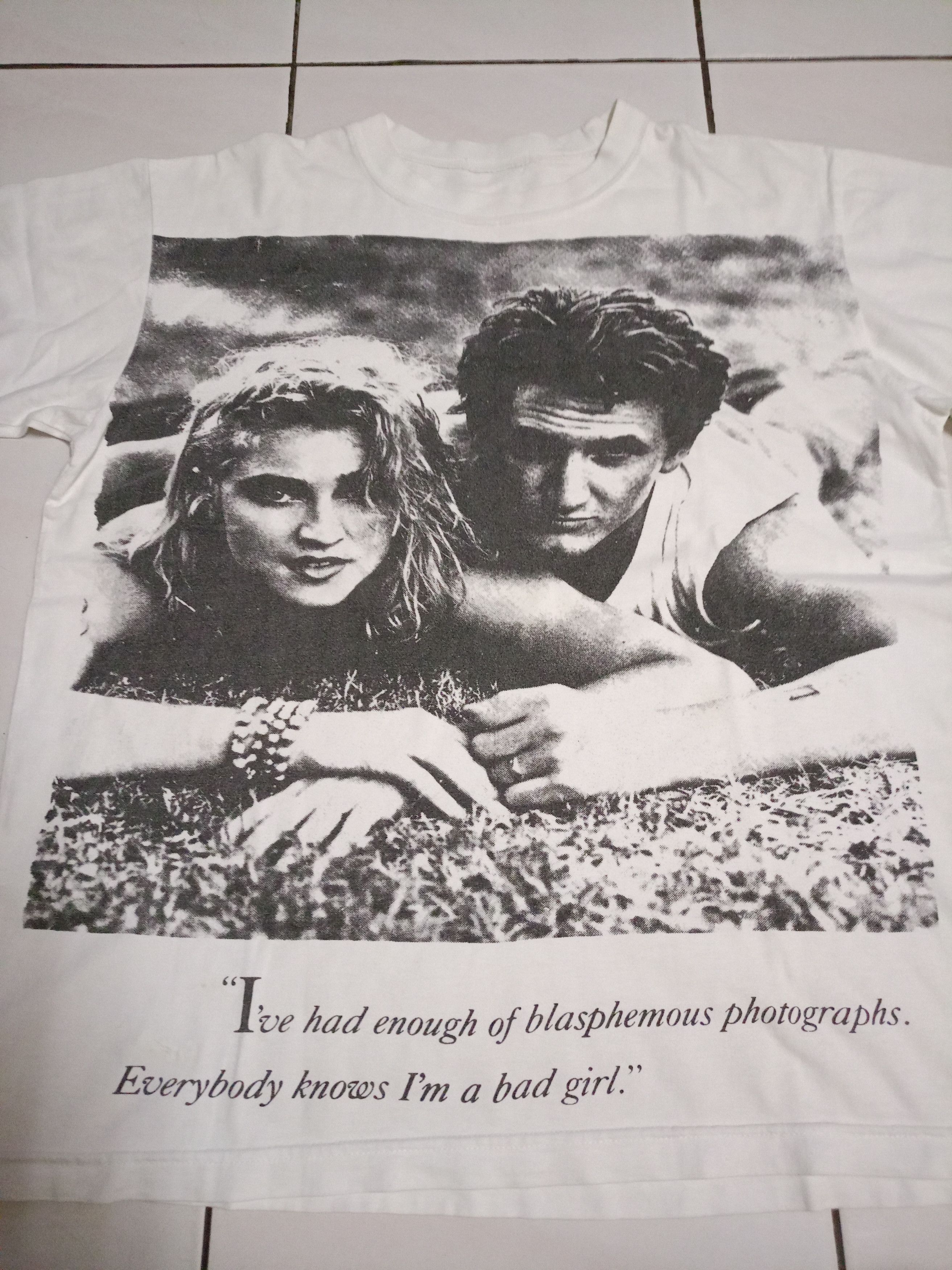 Vintage Vintage rare Madonna T shirt/sean Penn Size US L / EU 52-54 / 3 - 2 Thumbnail